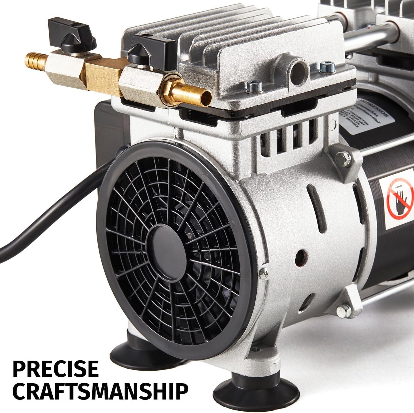 Pond & Lake Aeration System,Pond Aerator Pump,550W Power 5.2CFM for Up to 3 Acre with Timer,3/4 HP Compressor (1 hose, 1)