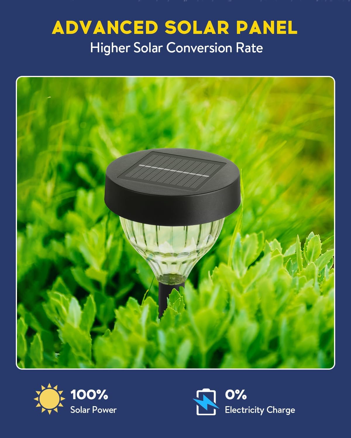 Vangue Solar Lights Outdoor Garden, 2025 New Dynamic Running Light, IP65 Waterproof Dual-Mode Solar Powered Outdoor Lights for Pathway Lawn Patio Yard Landscape Driveway (4)