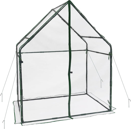 Gardzen Mini Greenhouse Heavy Duty Portable Green House, Clear Tent Small Greenhouse for Indoor Outdoor Plants 36.2”(L) x53.3”(W) x66.1”(H)