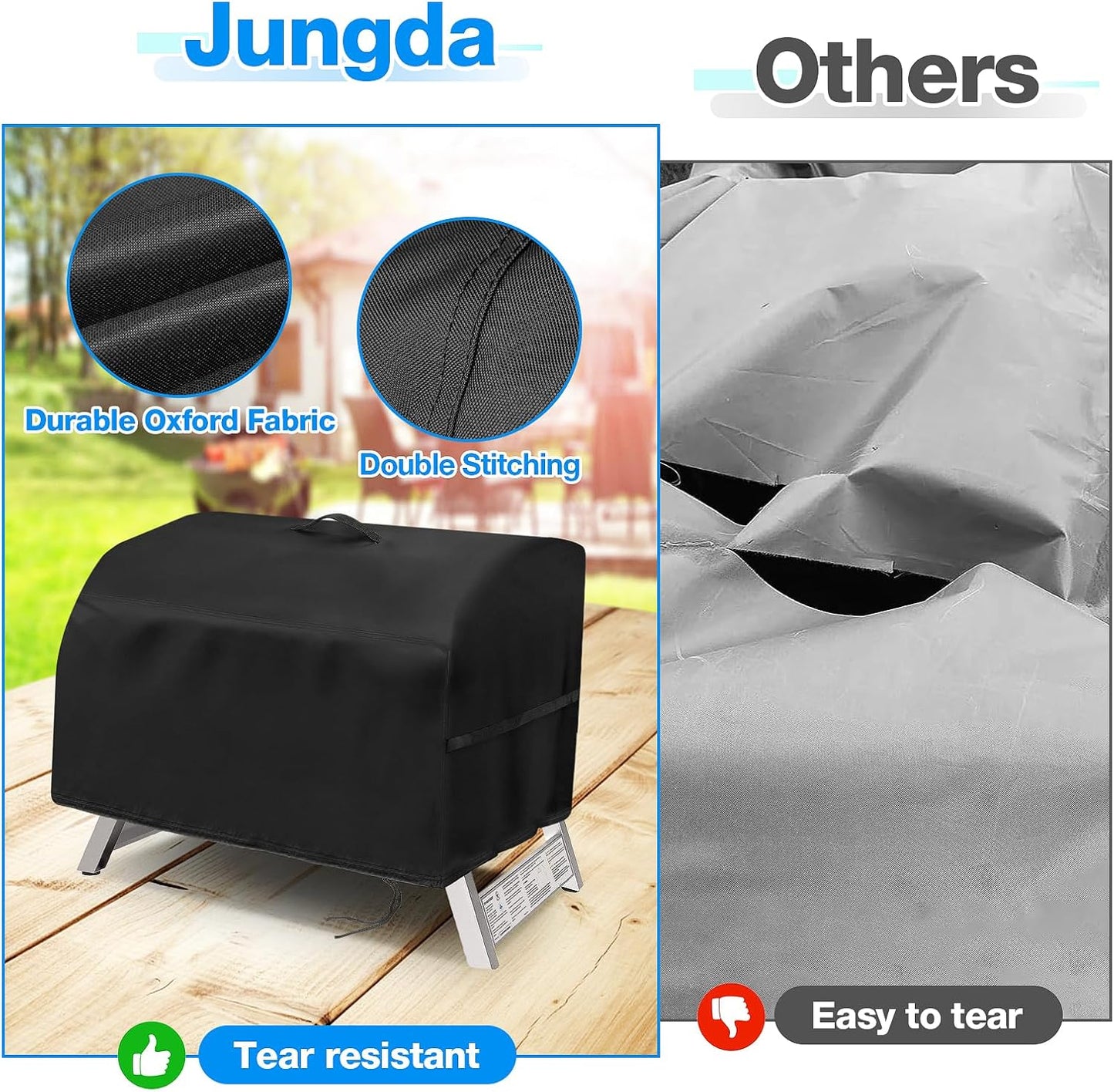 Grill Cover for Z Grills Cruiser 200a Portable Pellet Grill,Waterproof Small Tabletop BBQ Grill Covers - 25 x 20 x 13 Inch