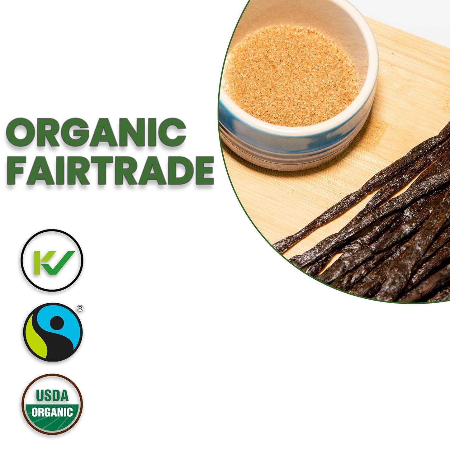 50 Count Organic Madagascar Vanilla Beans – Grade A Bourbon Pods | Gourmet Whole Vanilla Beans for Baking, Cooking, Extract Making | Rich Aroma, Premium Flavor, Non-GMO, Vegan