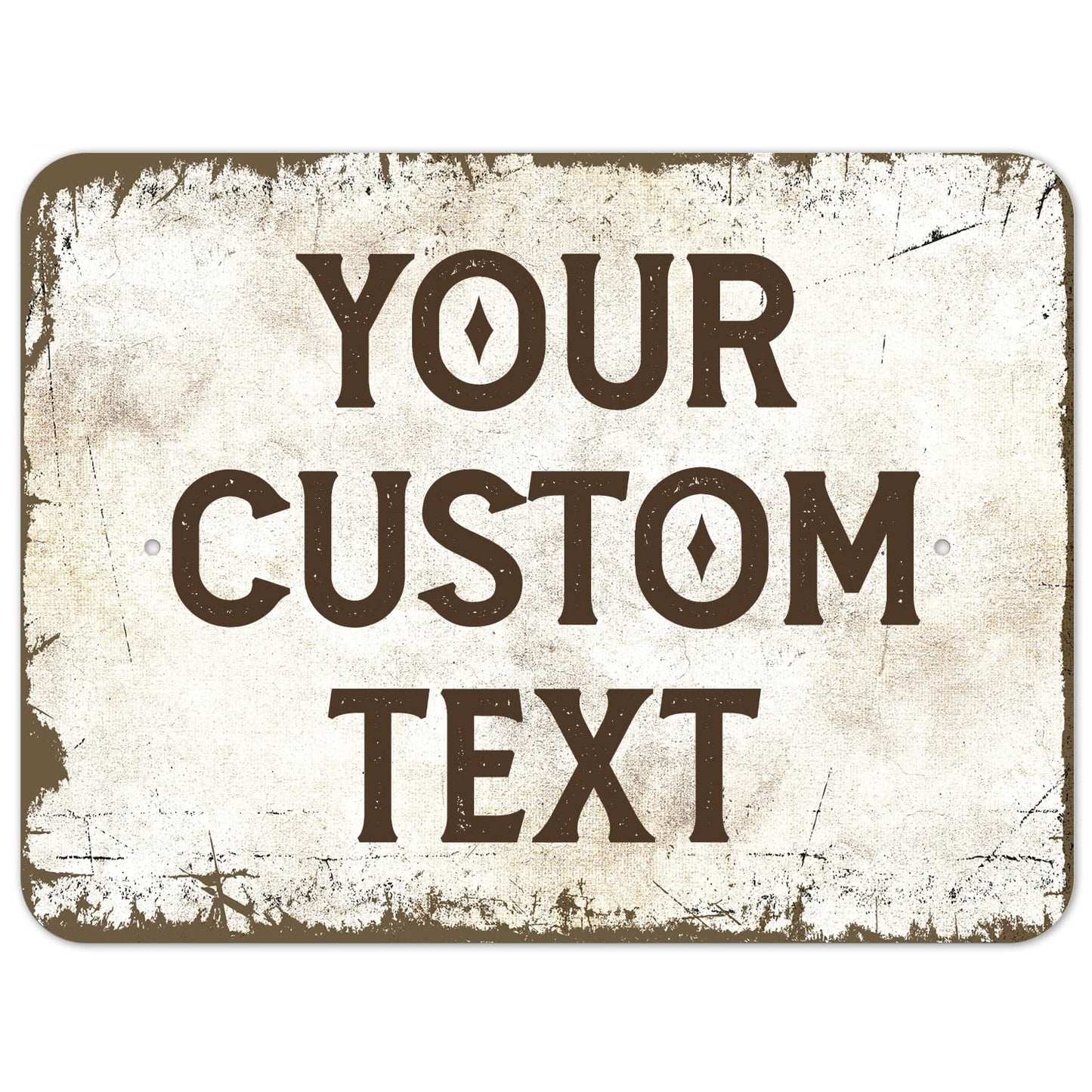 Rustic Custom Sign, Personalized Metal Signs, Gifts for Him Men Dad, Man Cave, Indoor and Outdoor Use 18x24 Inches, ACM, Fade Resistant, Made in USA