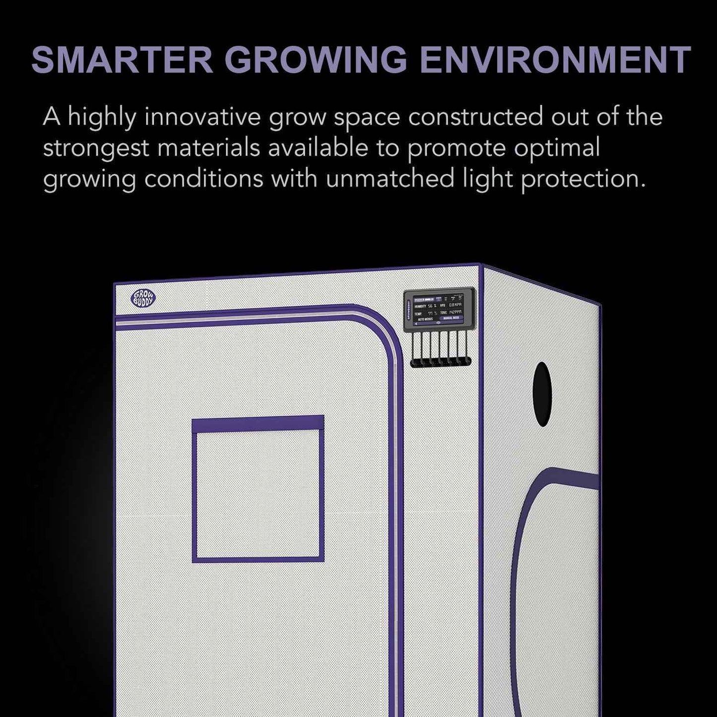 Grow Tent, White 36"X36"X72"High Reflective Mylar Canvas with Observation Window and Floor Tray for Hydroponic Indoor Plant Growing (White, 36"X36"X72")