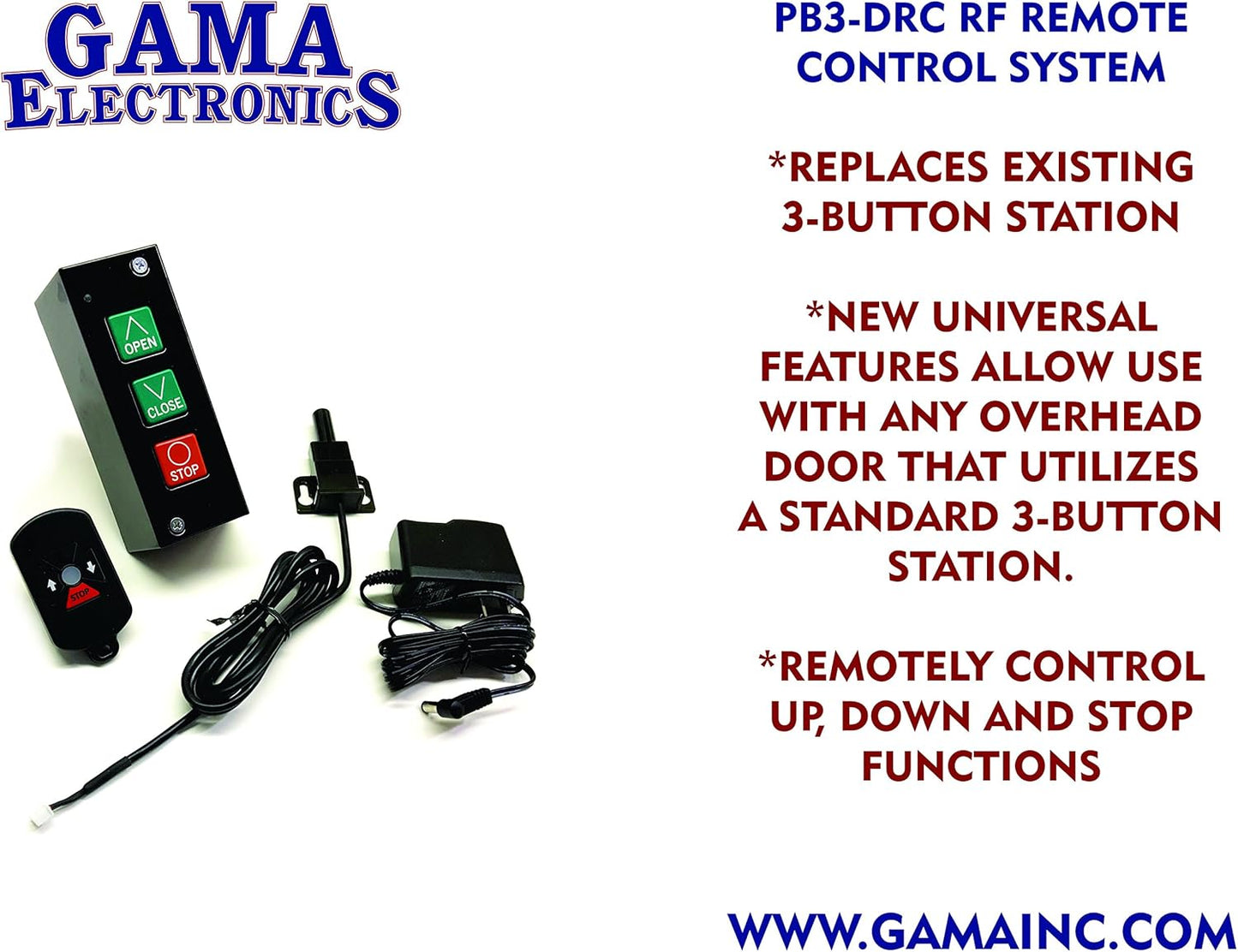 RF Remote Control System for Commercial Overhead Doors PB3-DRC