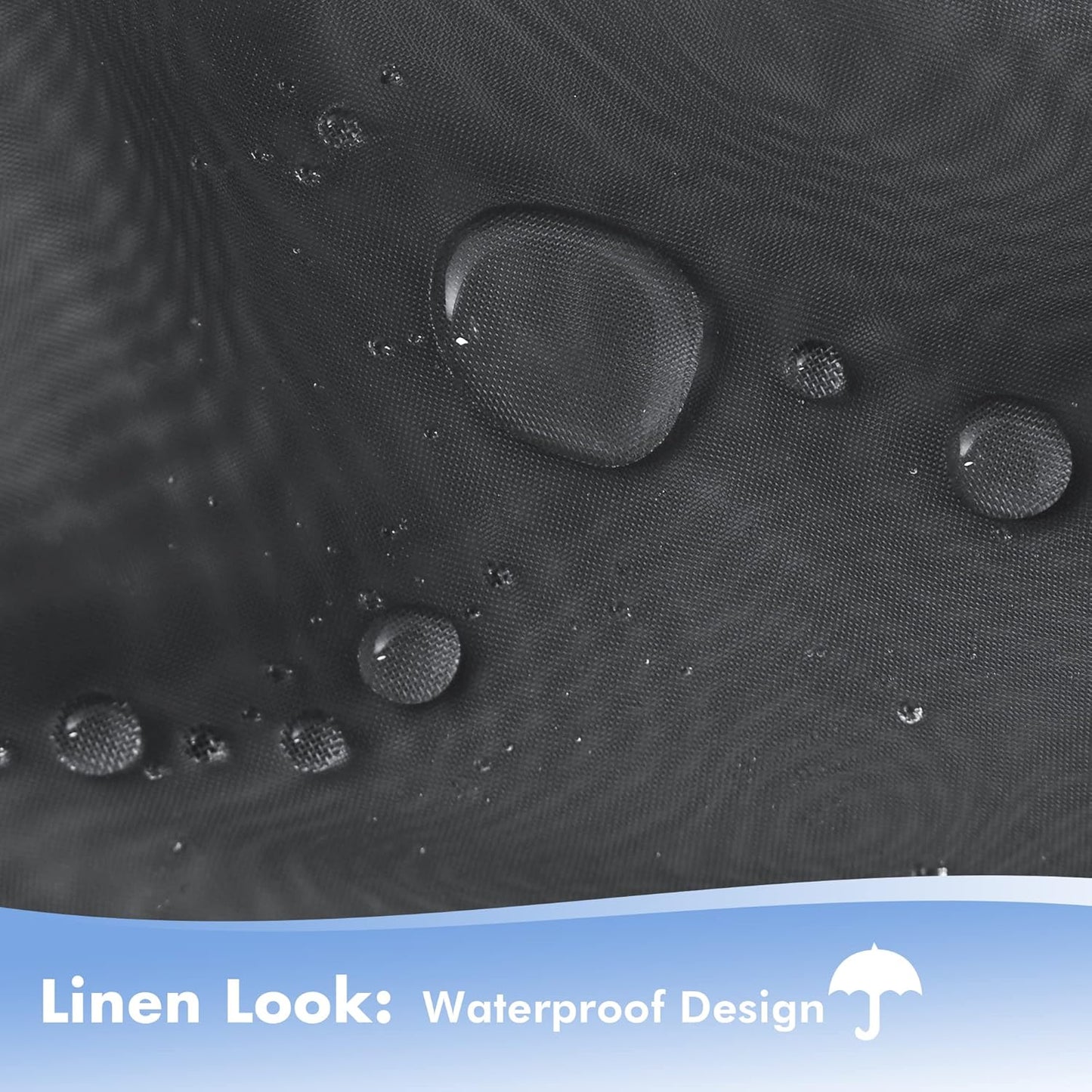 HolidayIdeas Outdoor Sheer Curtains for Patio Waterproof, 2 Panels - 54 x 95 Inch - Grey Light Filtering Voile Outside Curtains Grommet Drapes for Front Porch, Gazebo, Pergola, Backyard