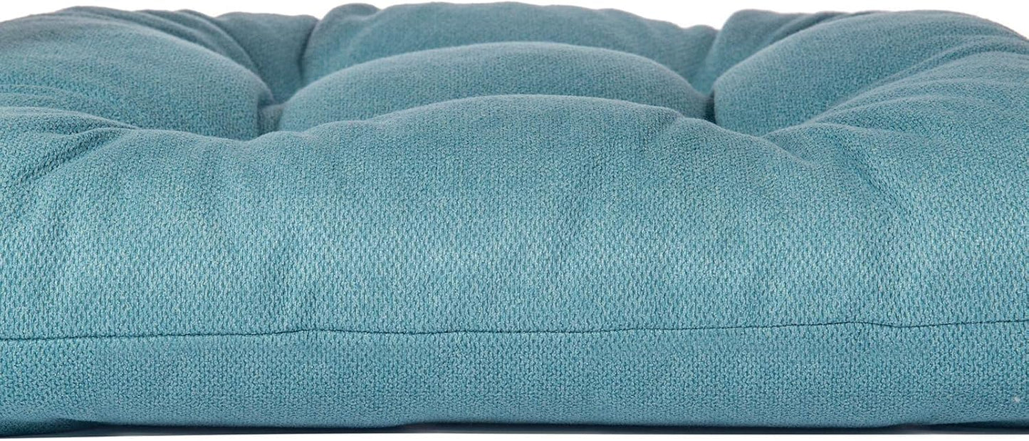 Chair Cushion, Chair Cushions for Dining Chairs, Chair Pads and Mat with Ties for Indoor Kitchen Seat and Desk (Teal, 4 Count - 17 x 16 in)