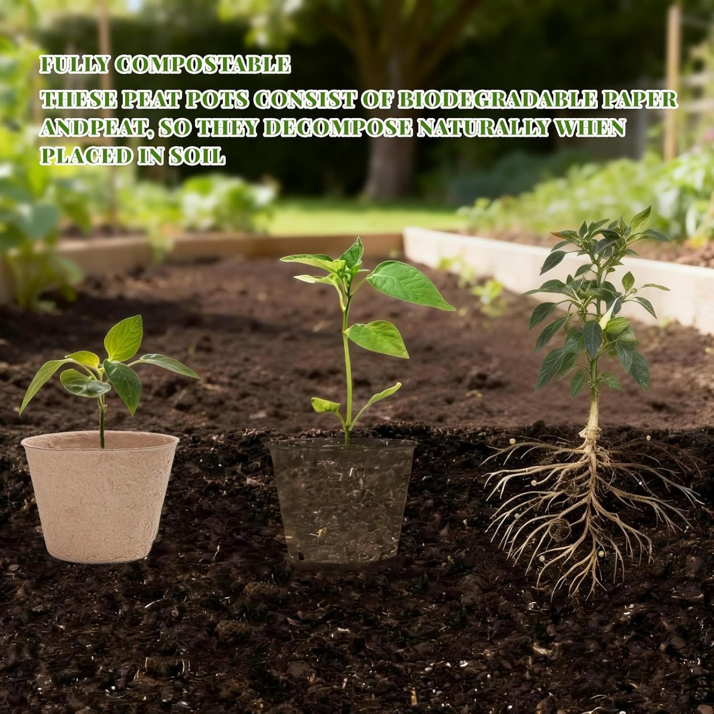 120 Pack Peat Pots for Sreeding with 120 Plant Labels, 4 inch Round Nursery Pot with Drainage Holes Seed Starting Pots Biodegradable Pots Indoor Garden Seedling