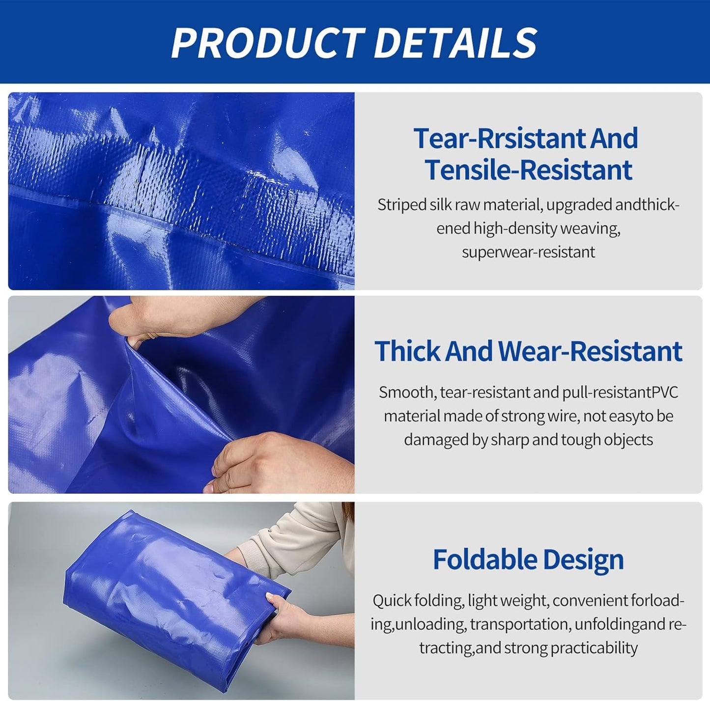 760 L/200 gal Water Bladder Storage Containers, Foldable Portable Water Tank Large Capacity Soft Water Bag, Drought Resistance, Fire Prevention, Emergency Water