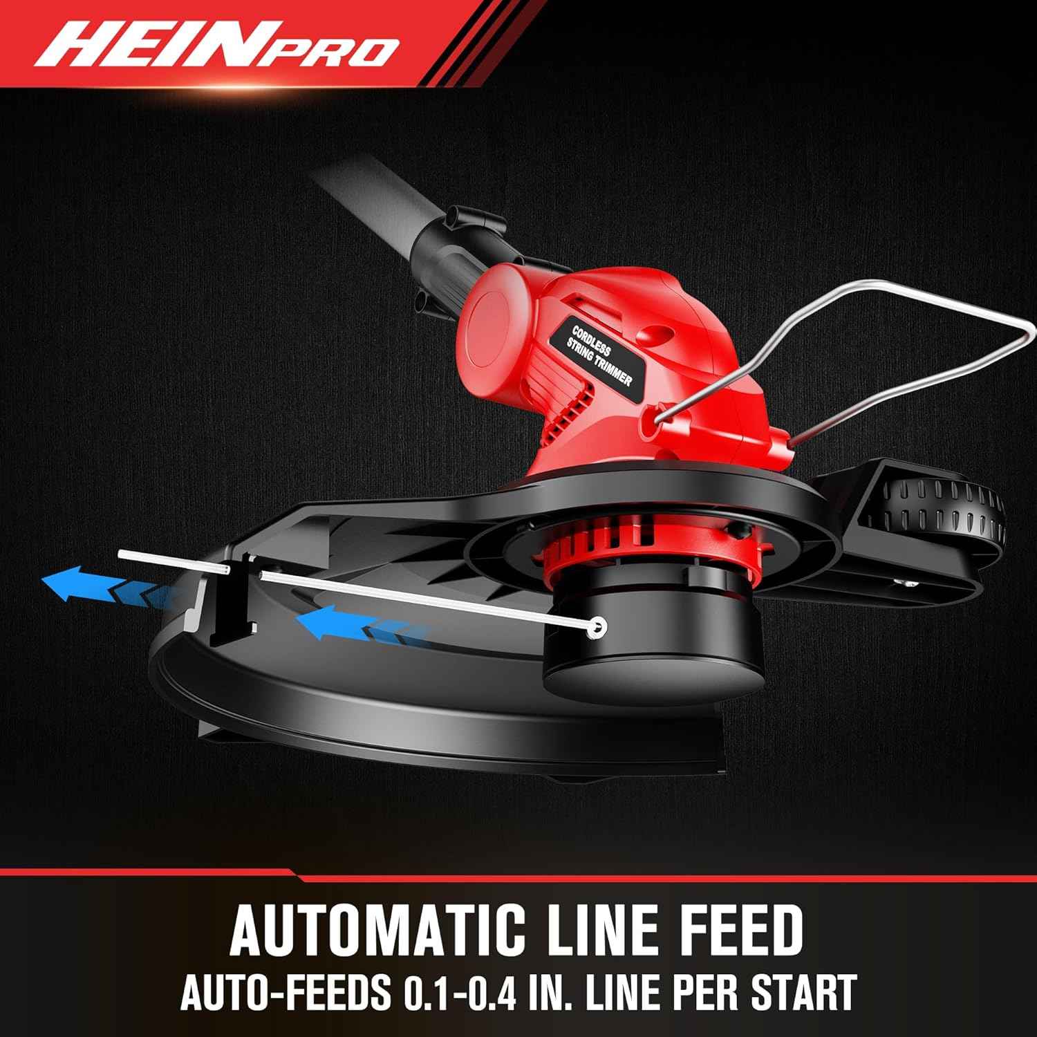 Cordless String Trimmer Compatible with Milwaukee M18 18V Battery, 12-Inch Weed Wacker Cordless, Auto Line Feed, Electric Weed Eater Battery Powered, Grass Trimmer w/ 6 Line Spools (Tool Only)