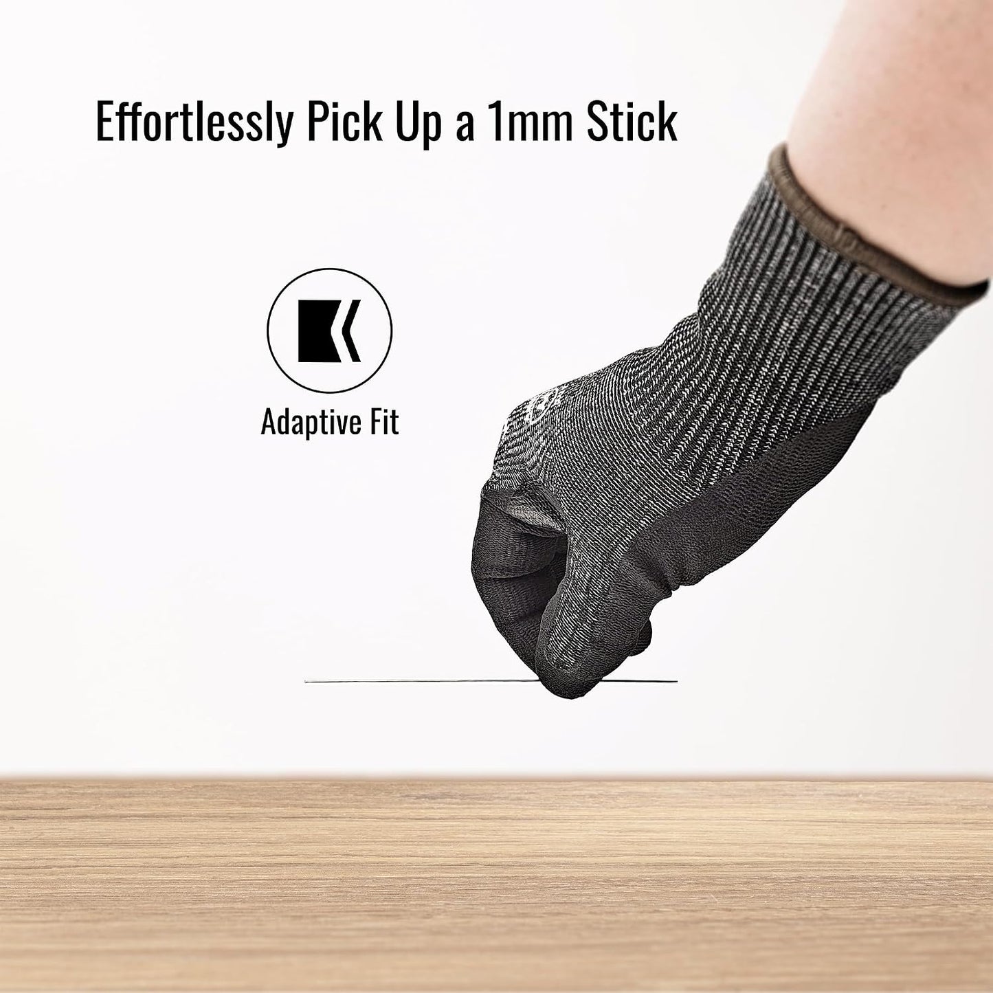 2/5 Pack Snug Fit Cut Resistant Gloves, ANSI A4, XS-3XL, Men/Women, Metal/Glass/Wood/Box Cutting, Fishing, HVAC