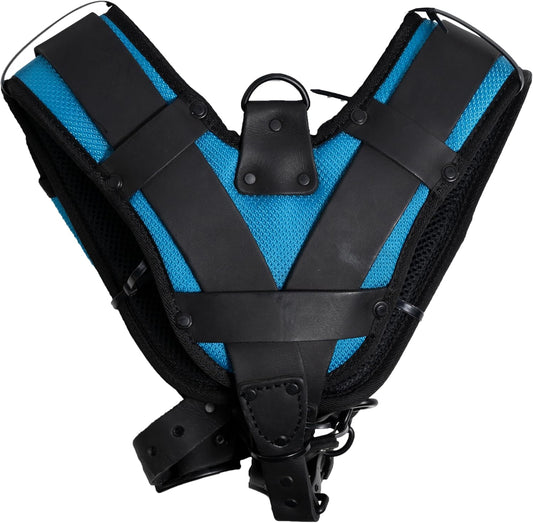 OX Tools Ultimate Nylon & Leather Tool Belt Suspenders with Kevlar Stitching - Water Resistant Adjustable Support with Memory Foam Pads - UV Resistant Support for Tool Rig and Tool Belts OX-U268901