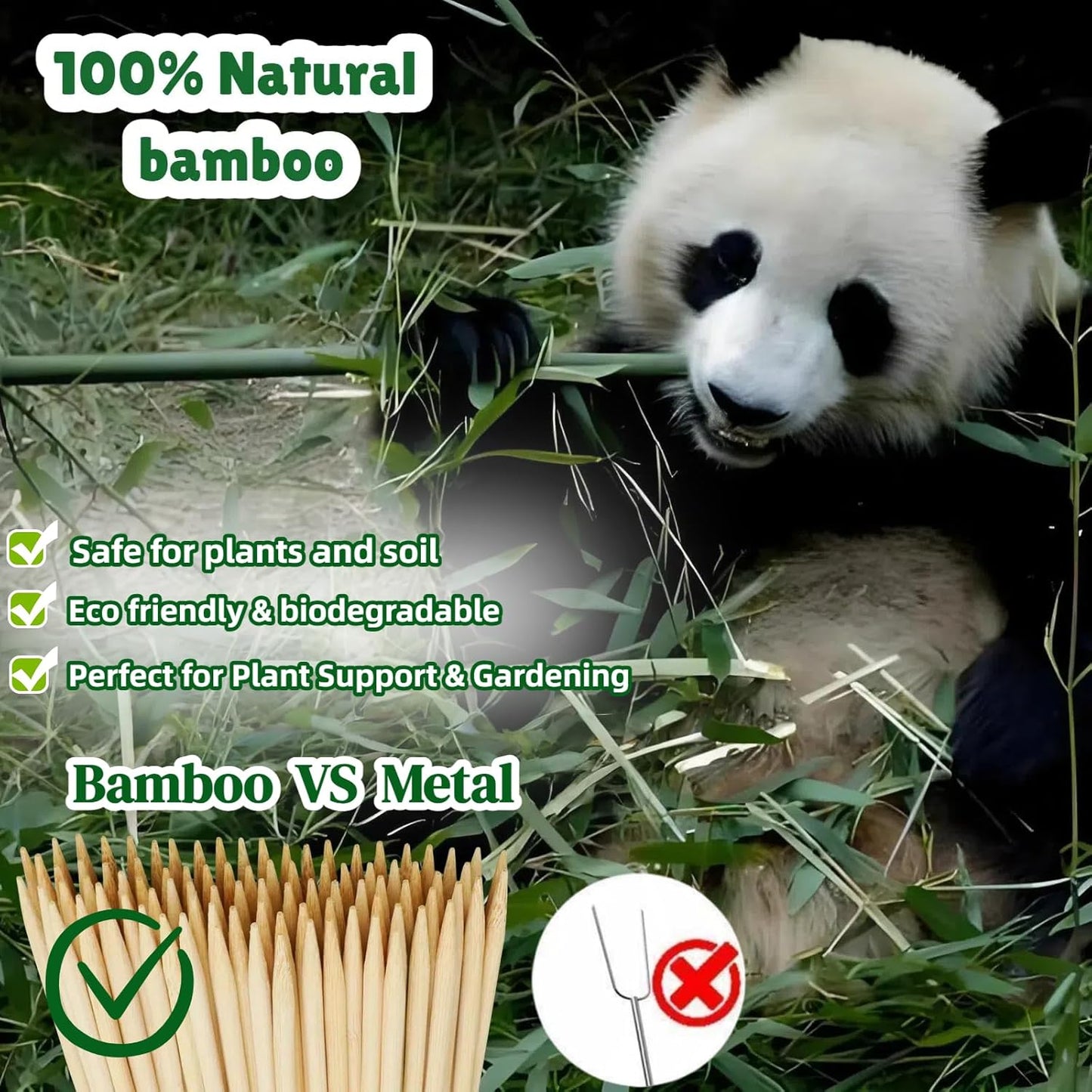 125 PCS 2.5FT Bamboo Plant Stakes 6.3mm Thick – 30-Inch Bamboo Sticks for Plants, Tomatoes, Beans, Climbing Plants – Smores Sticks & Marshmallow Sticks for Fire Pit and Campfire – VESYMAN