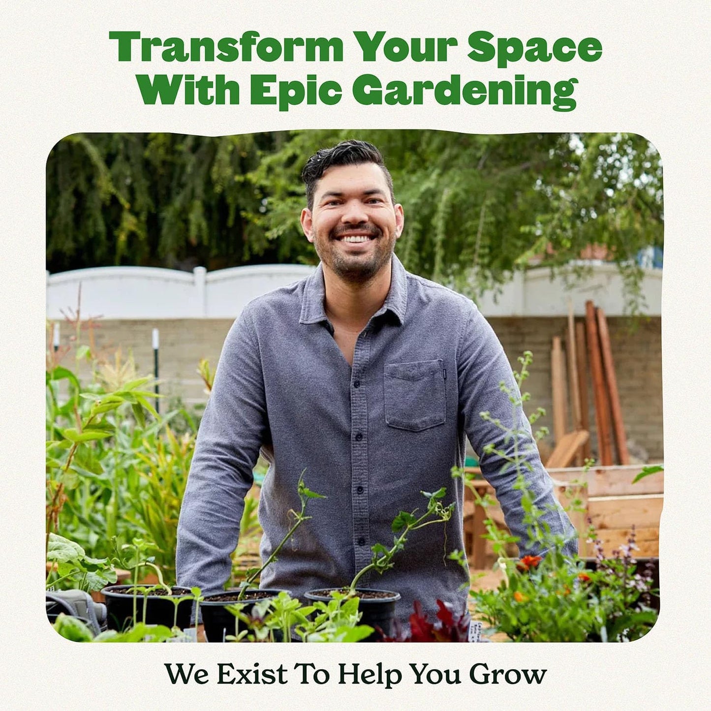 Epic Gardening Reusable Seed Starter Tray - 16 Cell/16 Seedling Starter Trays - Easy Watering, Indoor Greenhouse, Plant Starter, Gardener-Friendly for Seedlings | UV-Treated & BPA-Free - Black