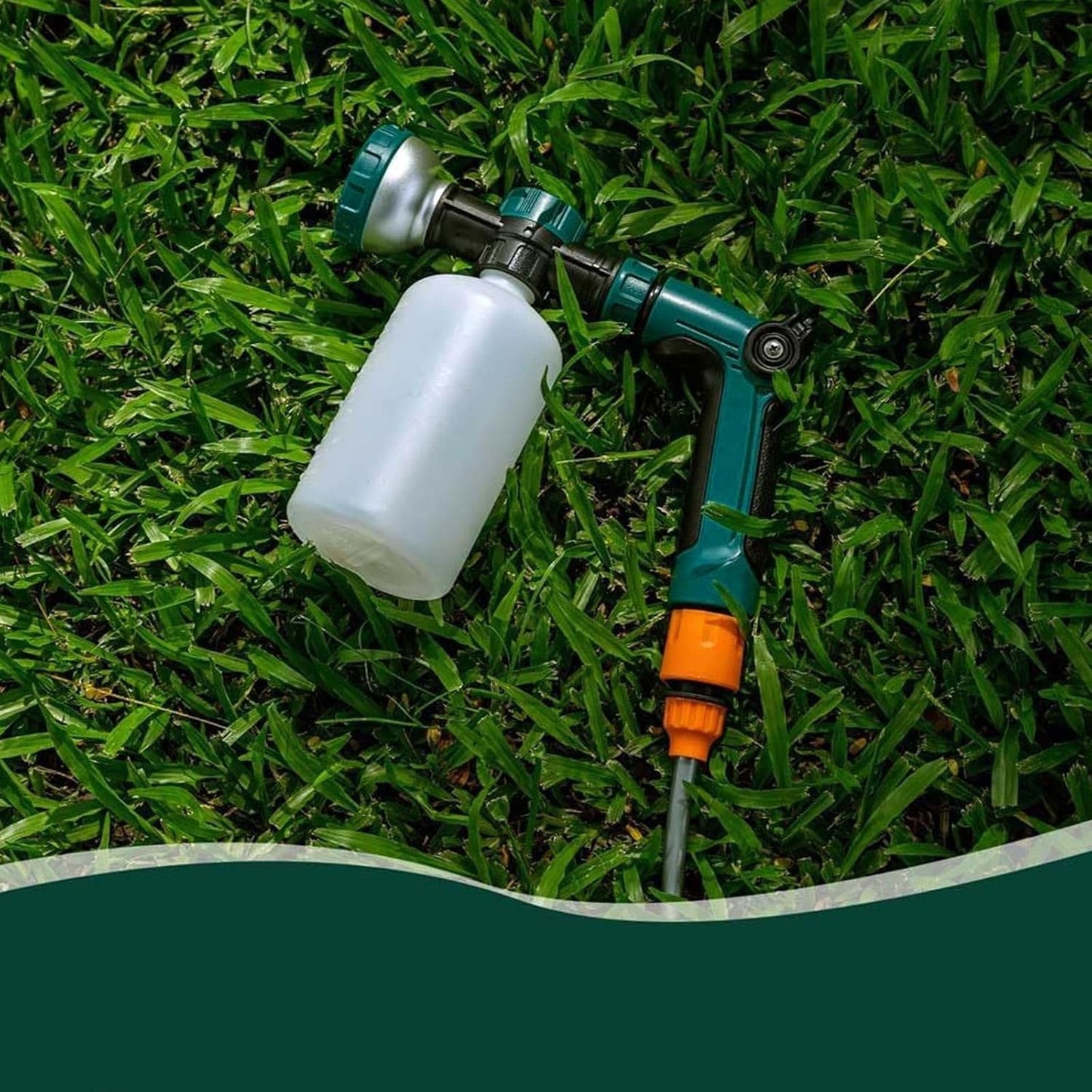 8-Dial Hose End Sprayer for Liquid Fertilizer/Soap Precision Lawn Yard & Garden Feeder with 16oz Bottle for Uniform Fertilizing and Watering Plants Car Dog Wash Hose Attachment Nozzle