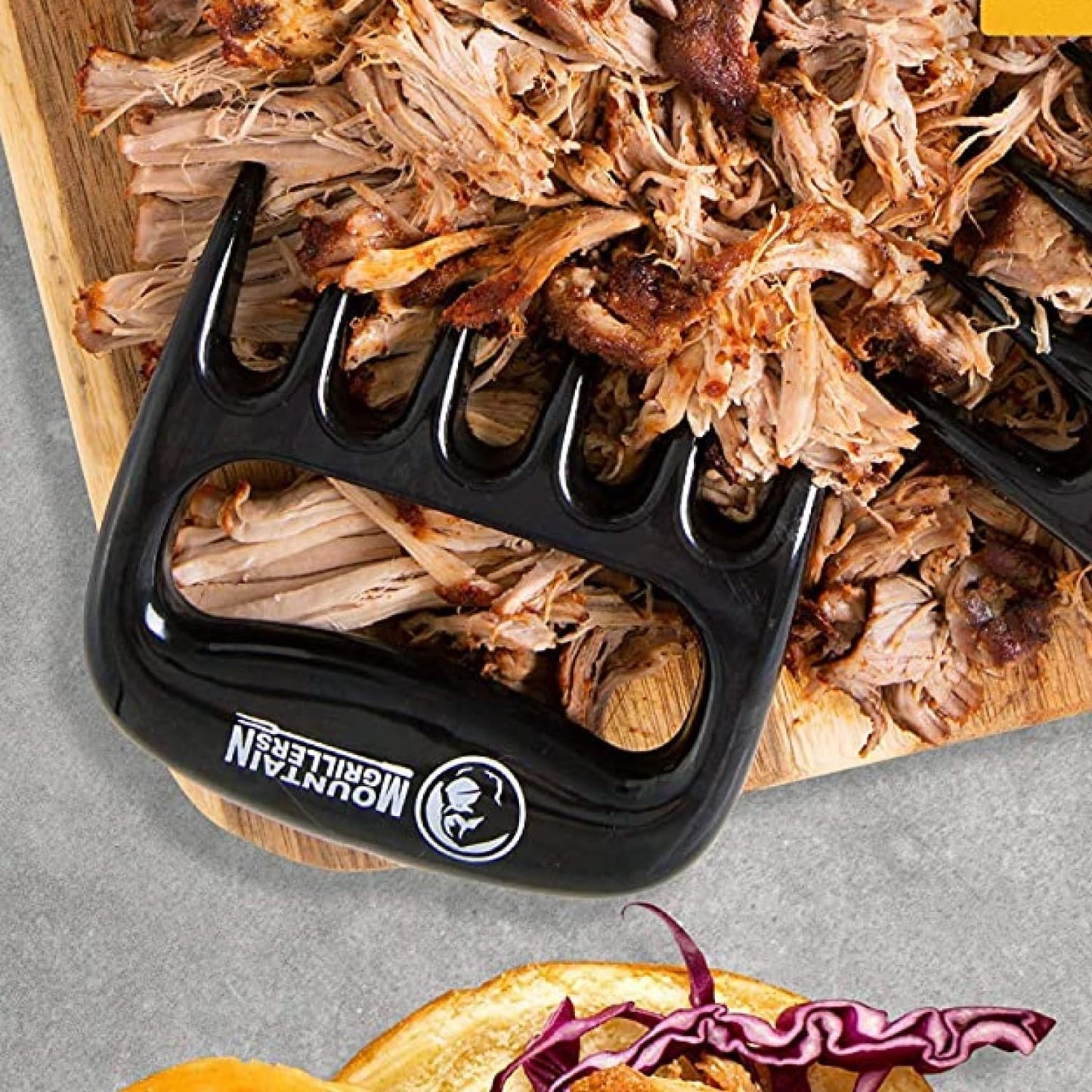 Mountain Grillers Meat Claws - Pulled Pork Claws and Meat Shredder - Grilling Claws BBQ Tools for Meat Shredding - Meat Pulling Claws for Barbecue, Smoker, and Grill Bear Claws - Pack of 2, Black - Lumora Garden
