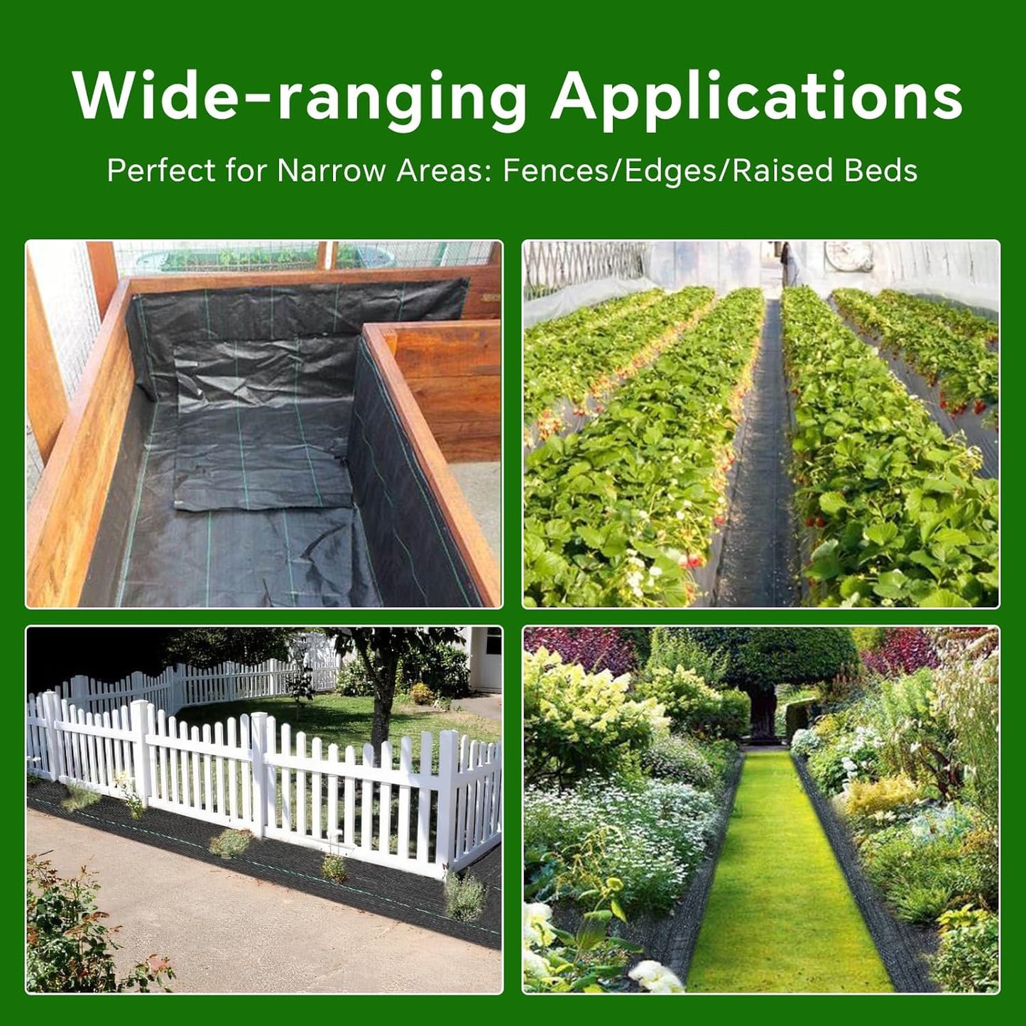 Weed Barrier Landscape Fabric Heavy Duty,3.2 OZ Premium Garden Weed Blocker Fabric for Weed Control, Plastic Ground Cover with Woven Weed Cloth,Durable Landscaping Fabric (1.4ft x 200ft)