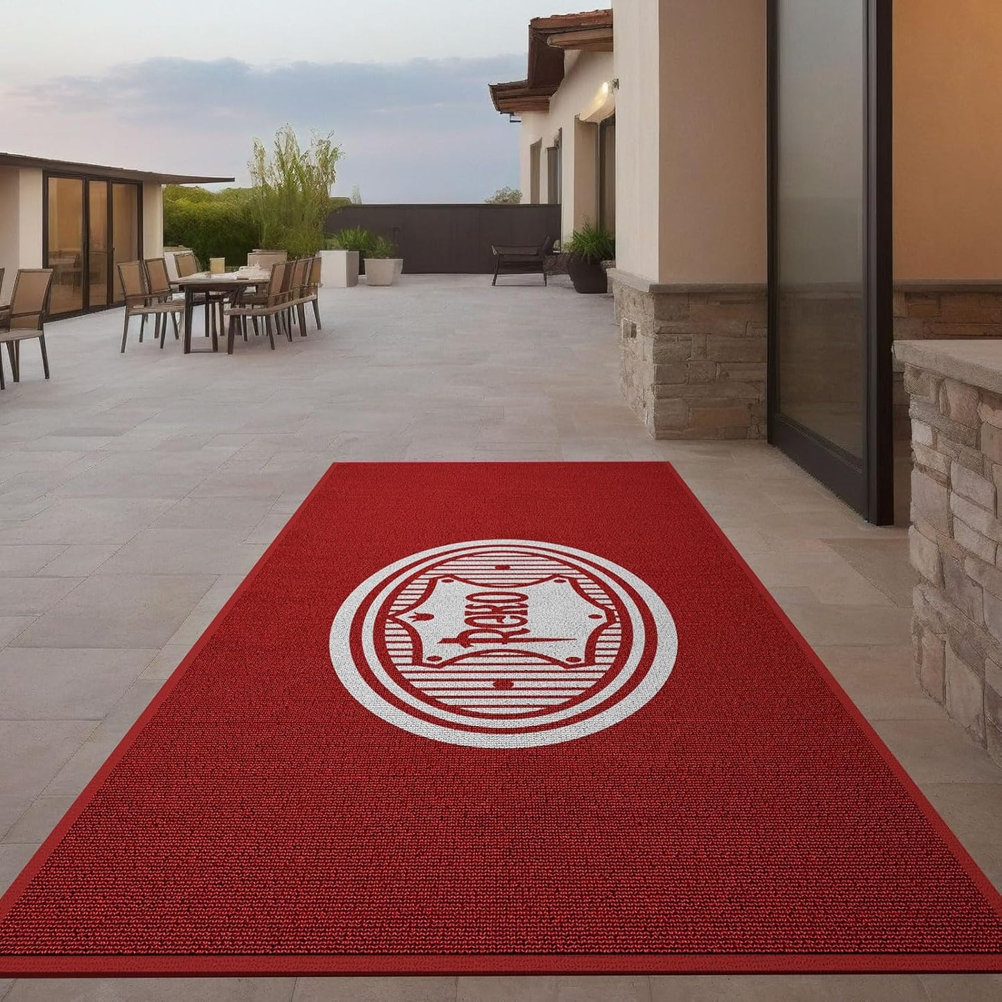 Custom Carpet Floor Entryway Area Rug Welcome Door Mat for Business Home Indoor/Outdoor Non Slip Washable Durable