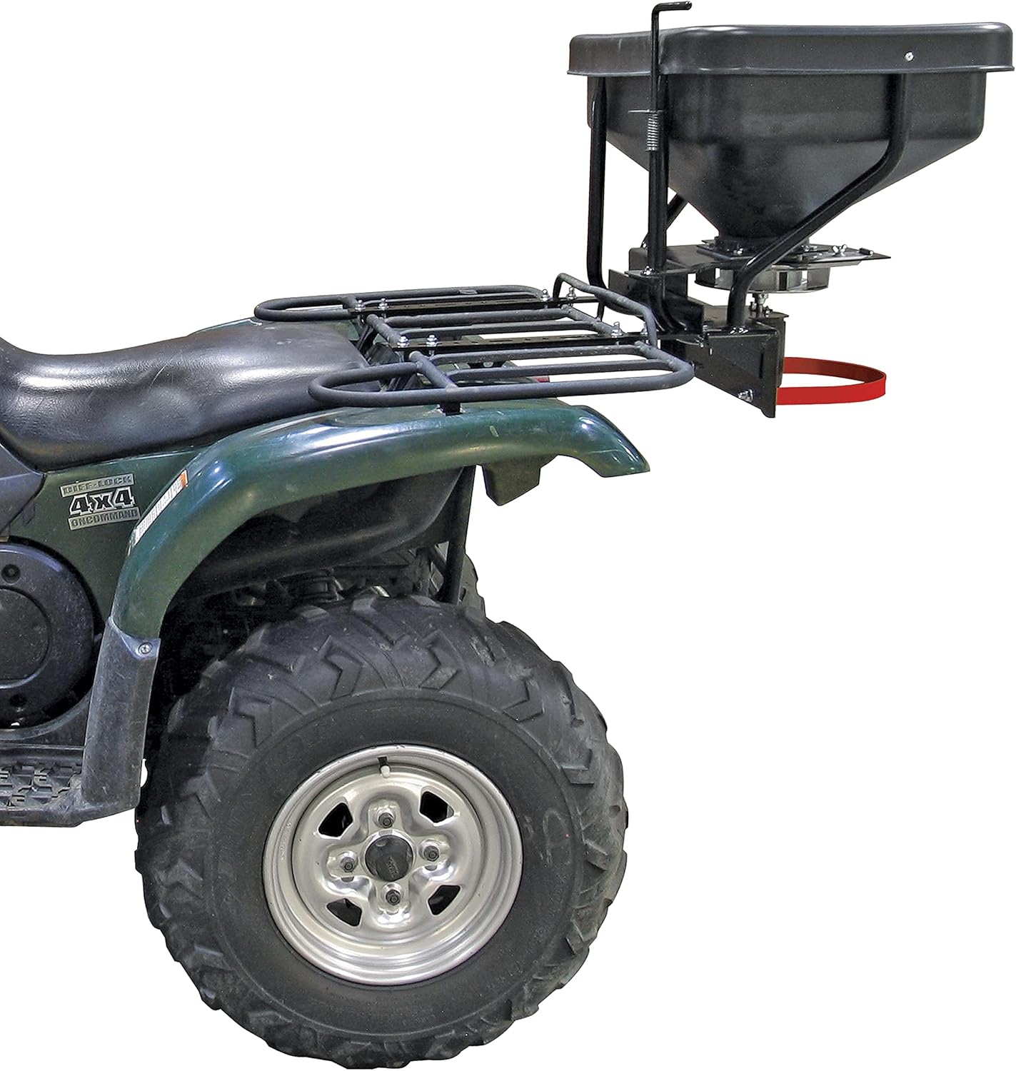 FIMCO 5301845 ATV Dry Material Spreader for Distribution & Broadcast, 12V, Polymer Hopper, 145 lbs