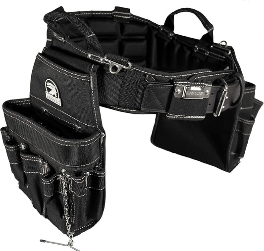 B240 Electrician's Combo with Pro-Comfort Back Support Belt. Heavy Duty Ventilated Work Belt (Large 36-40 inches)