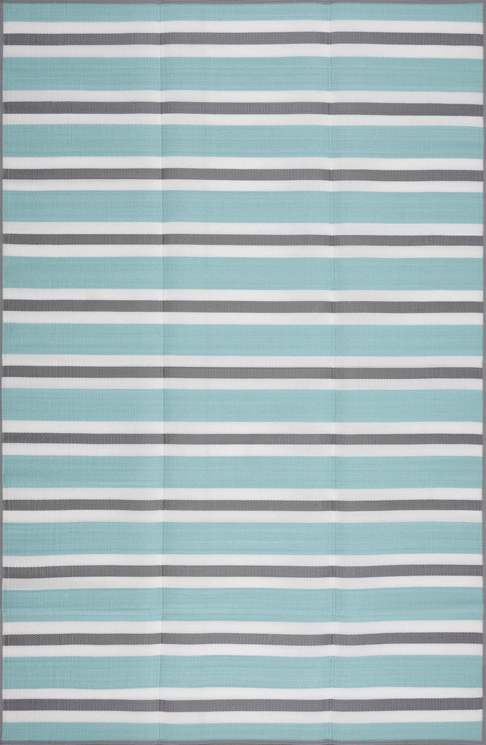 Reversible Plastic Straw, Water Resistant Outdoor Rug 6x9 - Modern Outdoor Patio Rug, Also for Deck, Porch, Camp, Camping, Entryway, RV - Waterproof Outside Area Rug
