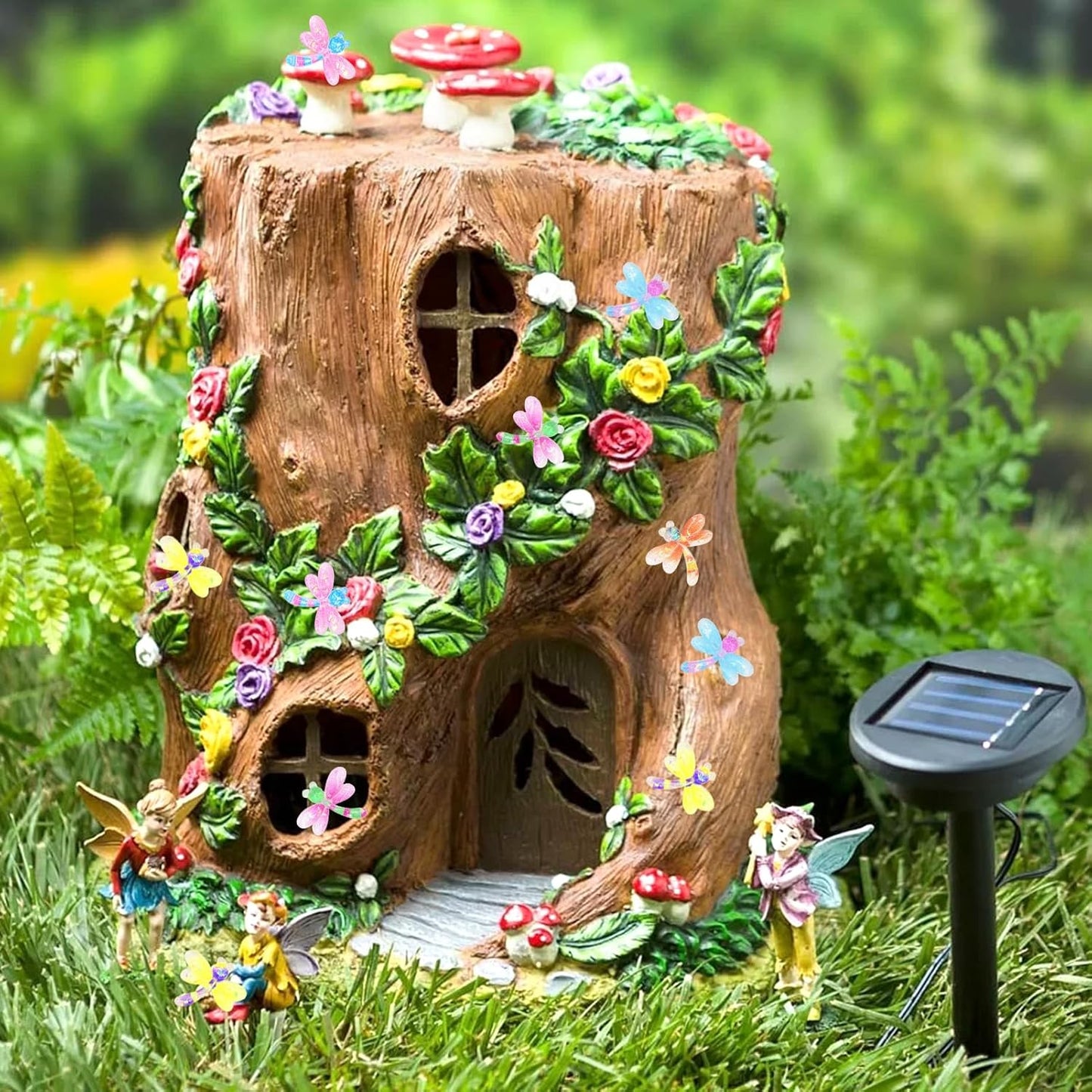 90Pcs Mini Resin Dragonflies Figurine, Tiny Dragonfly Garden Decor for DIY Crafft Fairy Garden Dollhouse Micro Landscaping Decoration