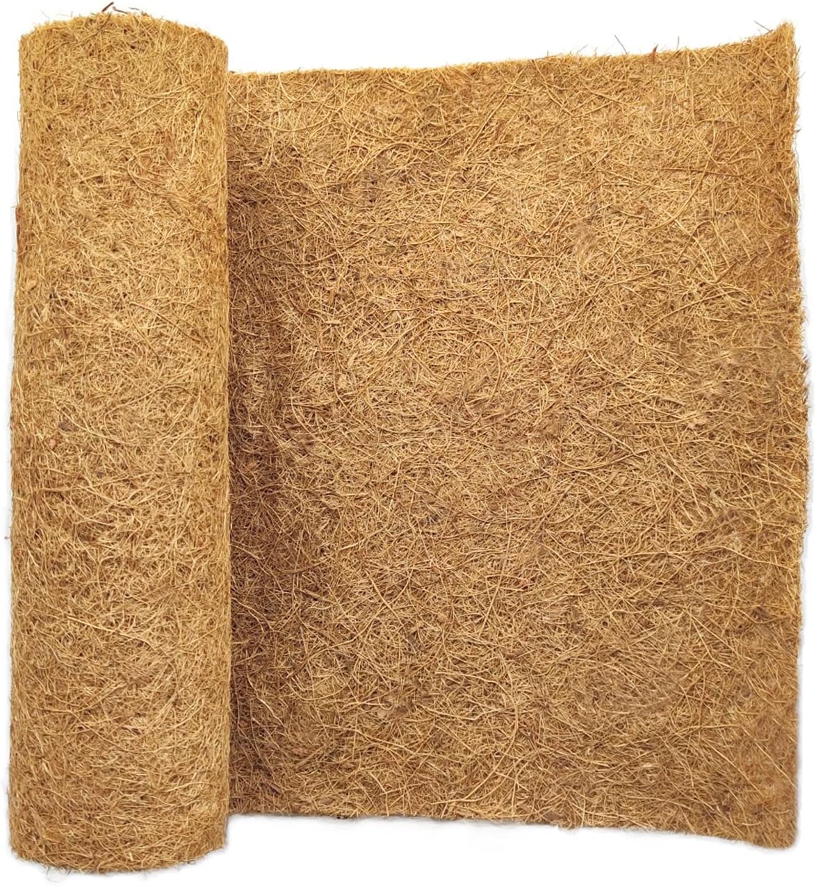16x120 inch Natural Coconut Coir Liner Sheets Coco Fiber Roll Coco Mat for Planter Flower Basket Liner Garden Decoration Animal Pet Pad