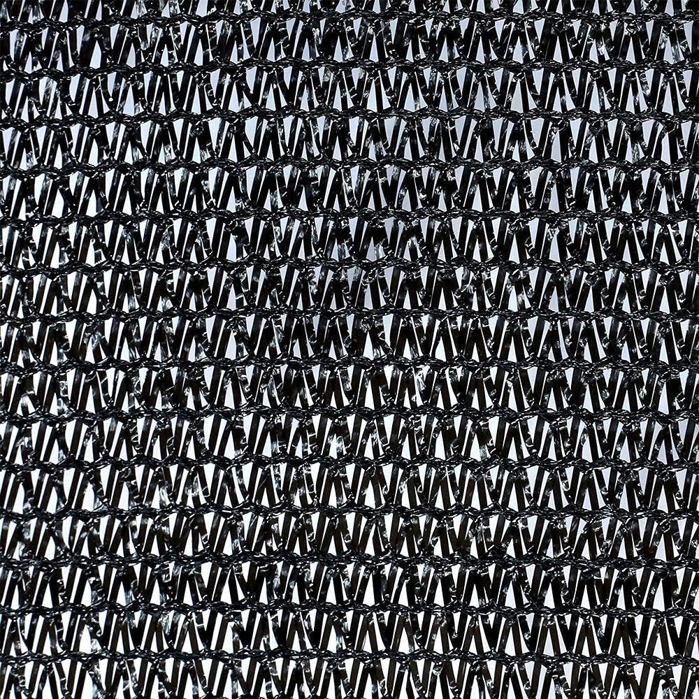 Agfabric 70% Sun-Block Shade Cloth Net Mesh Shade with Grommets for Garden Patio 10’ X 20’, Black