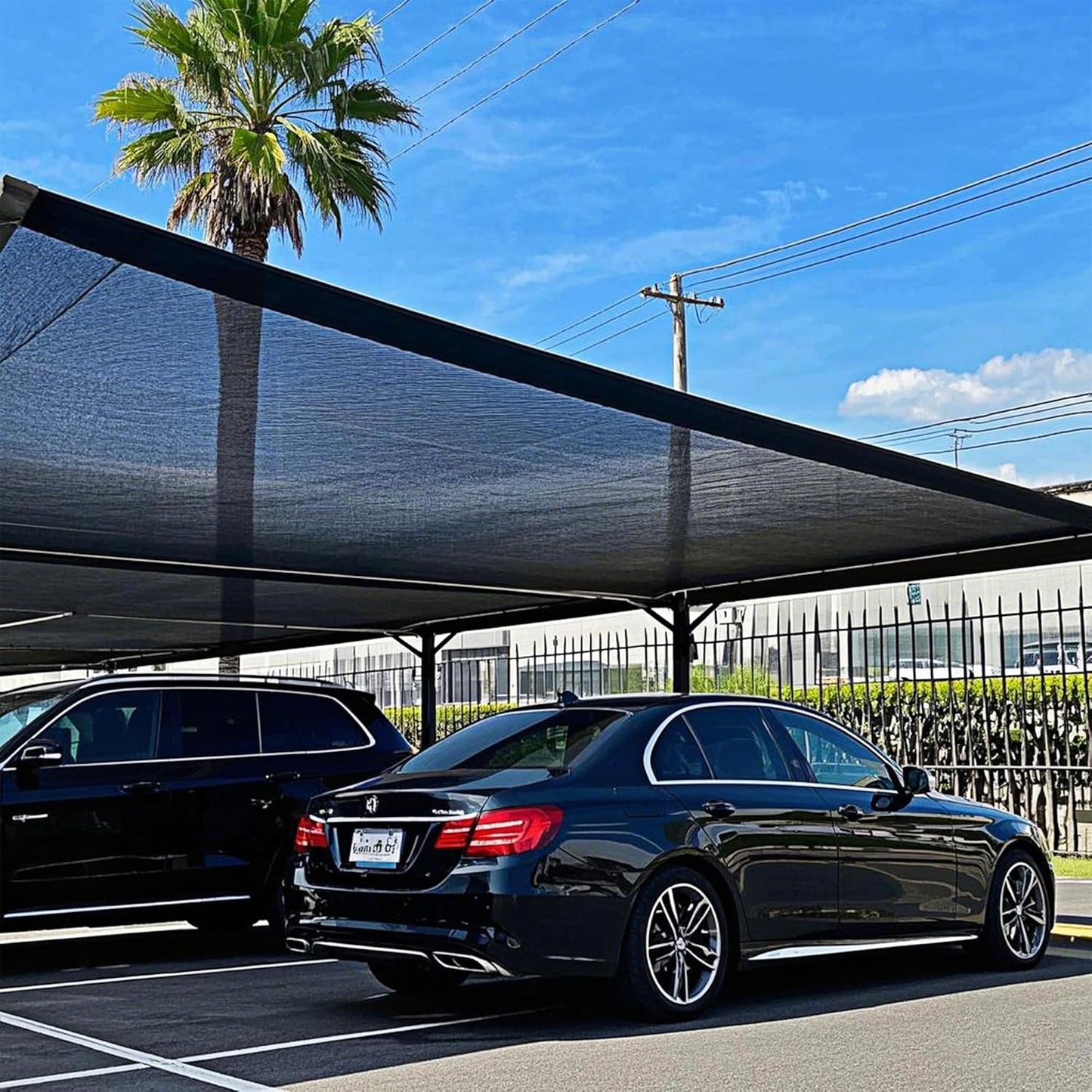 winemana 50% Black Shade Cloth, 3.3 x 13.3 FT Mesh Tarp for Garden Greenhouse Patio, Plants Heat Protection, Outdoor Sun Shade Cover, Resistant Netting Screen with Grommets for Growing Chicken Coop