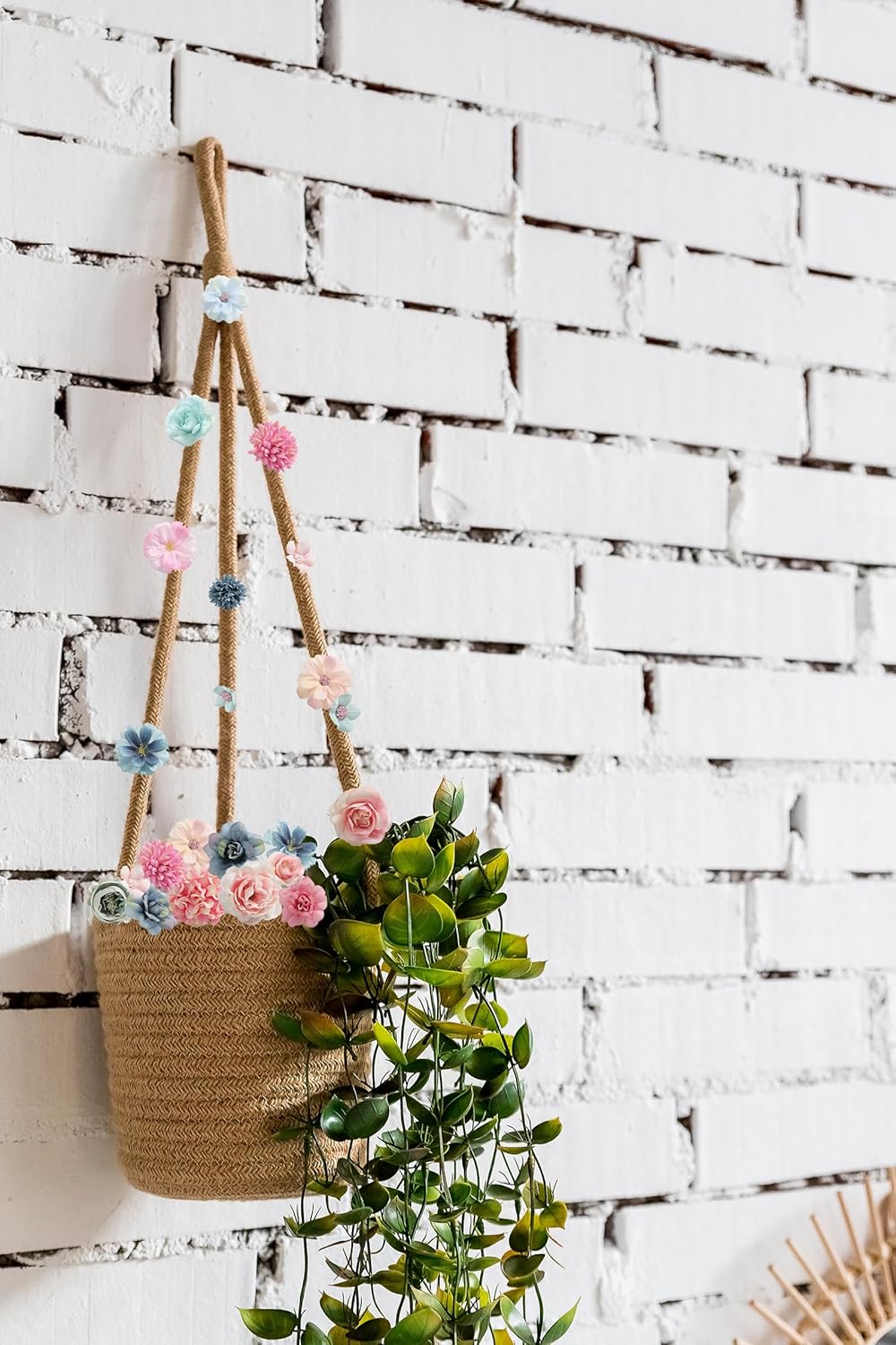 Faux Flower Heads Mini Blue Pink Artificial Flower Heads Fake Peony Daisy Rose Flowers Multicolor Small Silk Daisy Flower Heads for Craft Garland Wedding Party DIY Home Decoration,2-4 cm