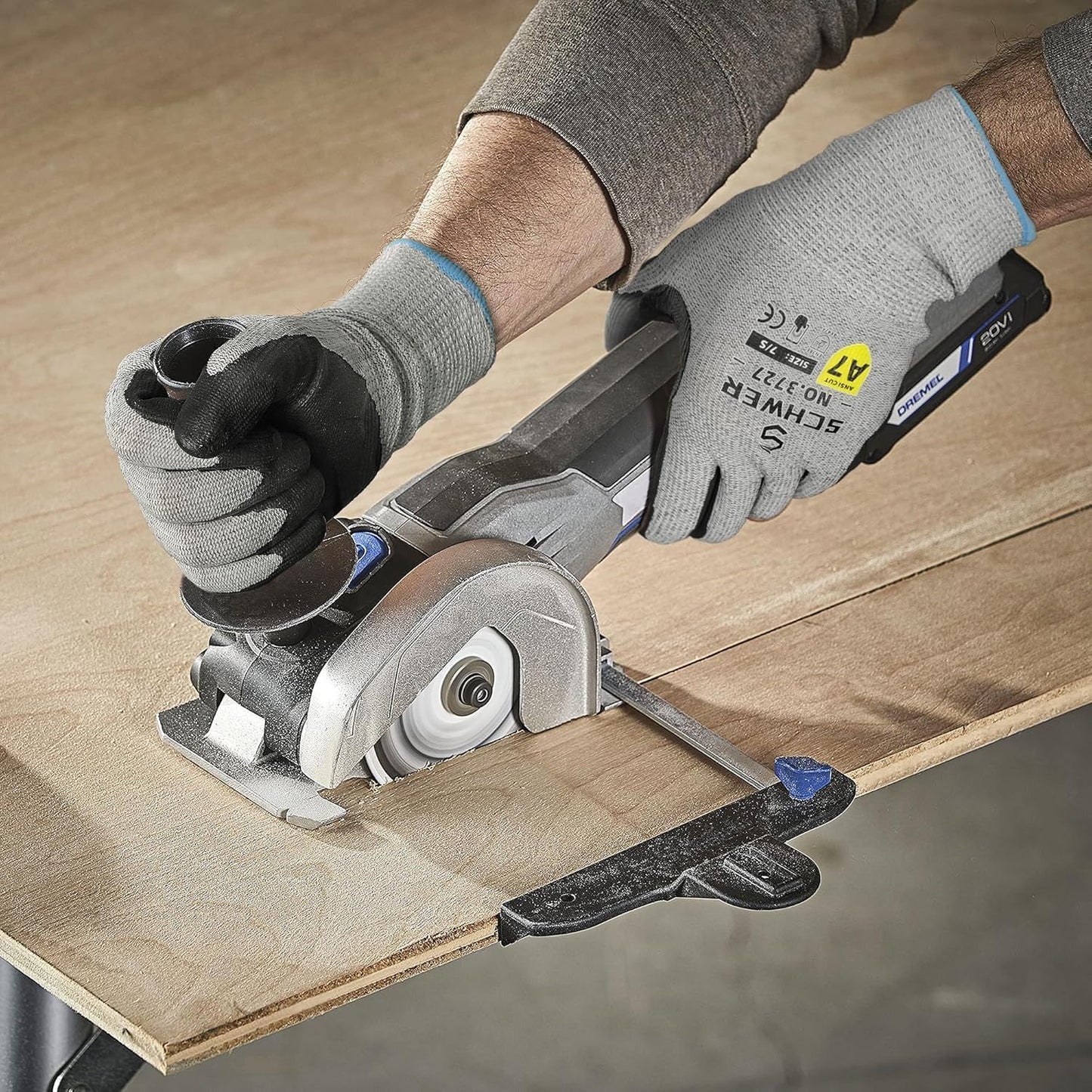 High Level Cut Resistant Work Gloves for High Risk Work, ANSI A7 Cutting Gloves with Reinforced Thumb, Used for WoodWorking, Construction, Non Slip, Durable, Breathable & Cool, M, 1 pair, PR3727