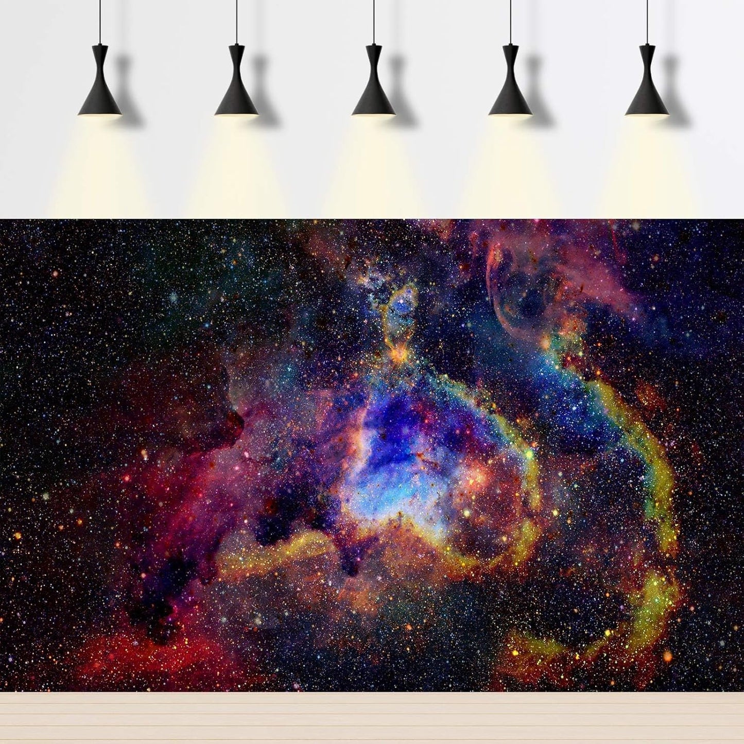 Outer Space Aquarium Background Fantasy Alien Planet Nebula and Galaxies Terrarium Background Stars Nebula Atmosphere Fish Tank Background Outer Space Reptile Tank Background 48x20in