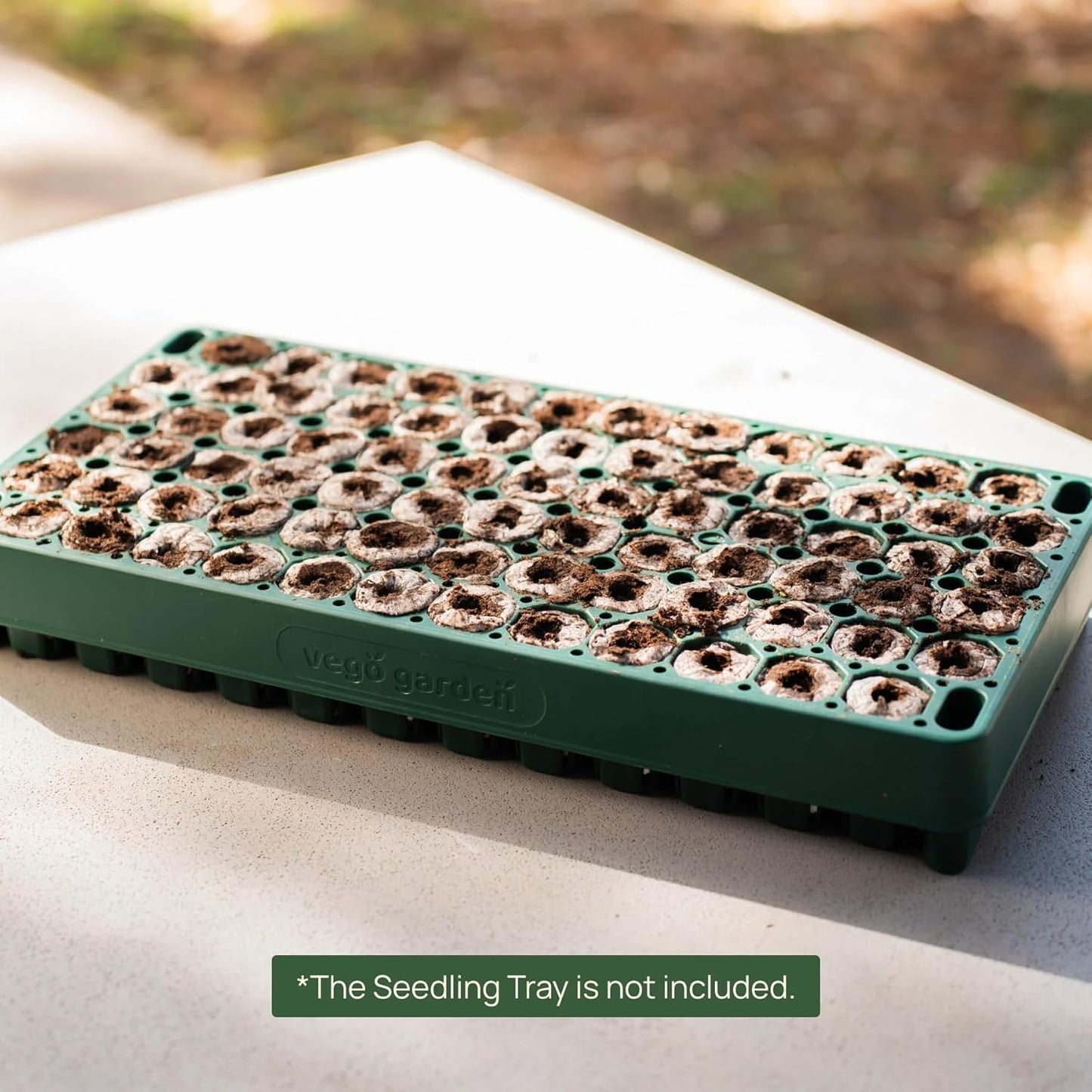 Vego garden 3-in-1 Plant & Pop Board Seedling Popper Tool, 10" x 20", Works Perfectly with Stackable Seedling Trays