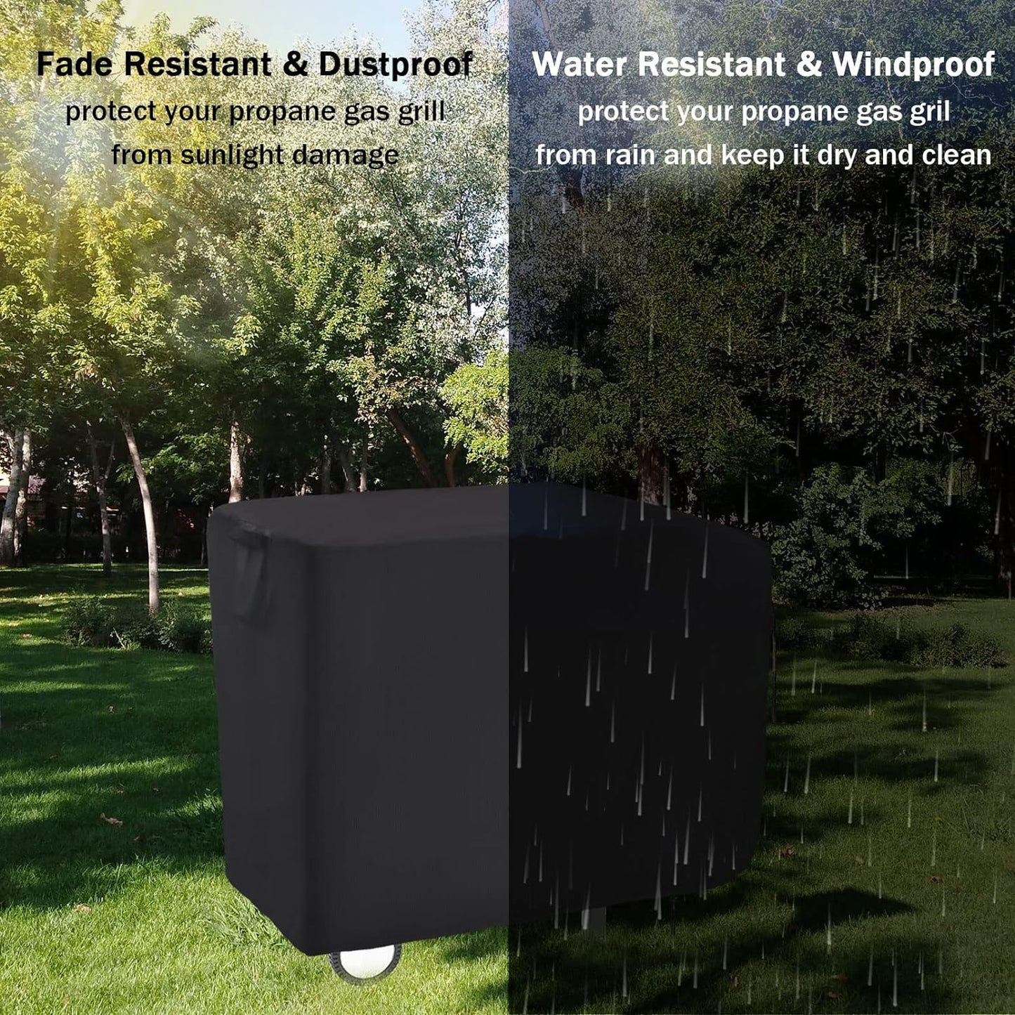 Flat Top Grill Cover for Royal Gourmet 2 Burner Griddle, 38 Inches Waterproof Cover for Outdoor Griddle/Propane Griddles/Gas Griddles/Flat Grill-38 x 24 x 33.8 Inch