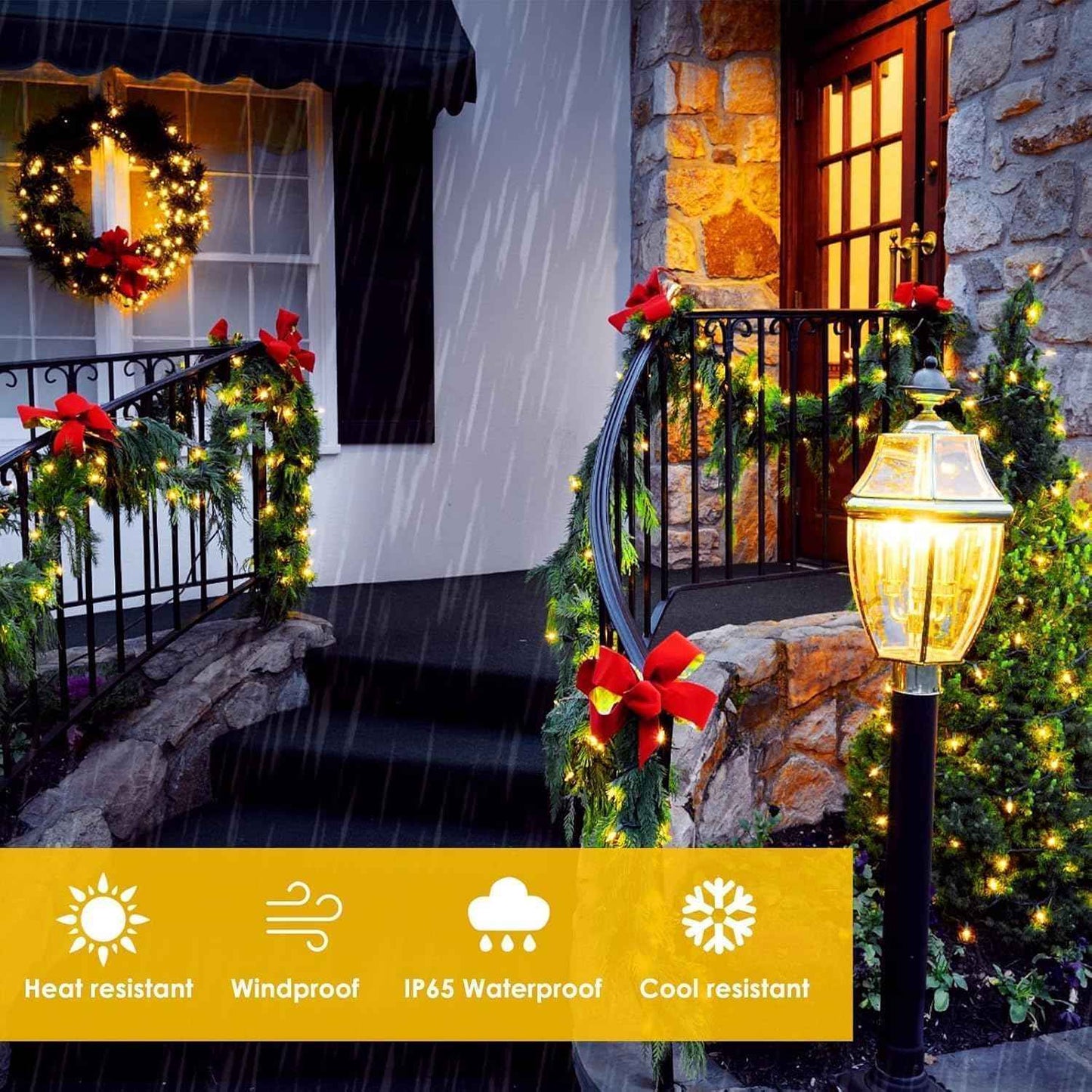 Extra-Long Solar String Lights for Outside, 6 Pack 600LED Solar Fairy Lights Outdoor Waterproof, Copper Wire with 8 Modes Solar Twinkle Lights for Tree Garden Party Patio Xmas Decor (Warm White)