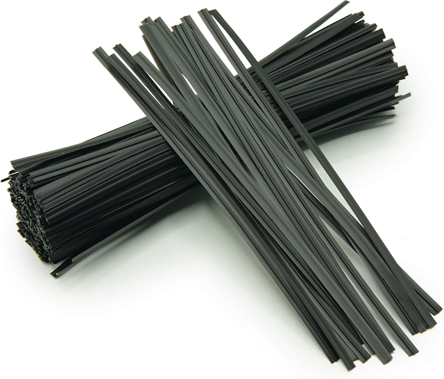 5 inches Twist Ties Pack of 250 - Premium Quality Reusable Black Plastic Coated Ties for Household and Office use