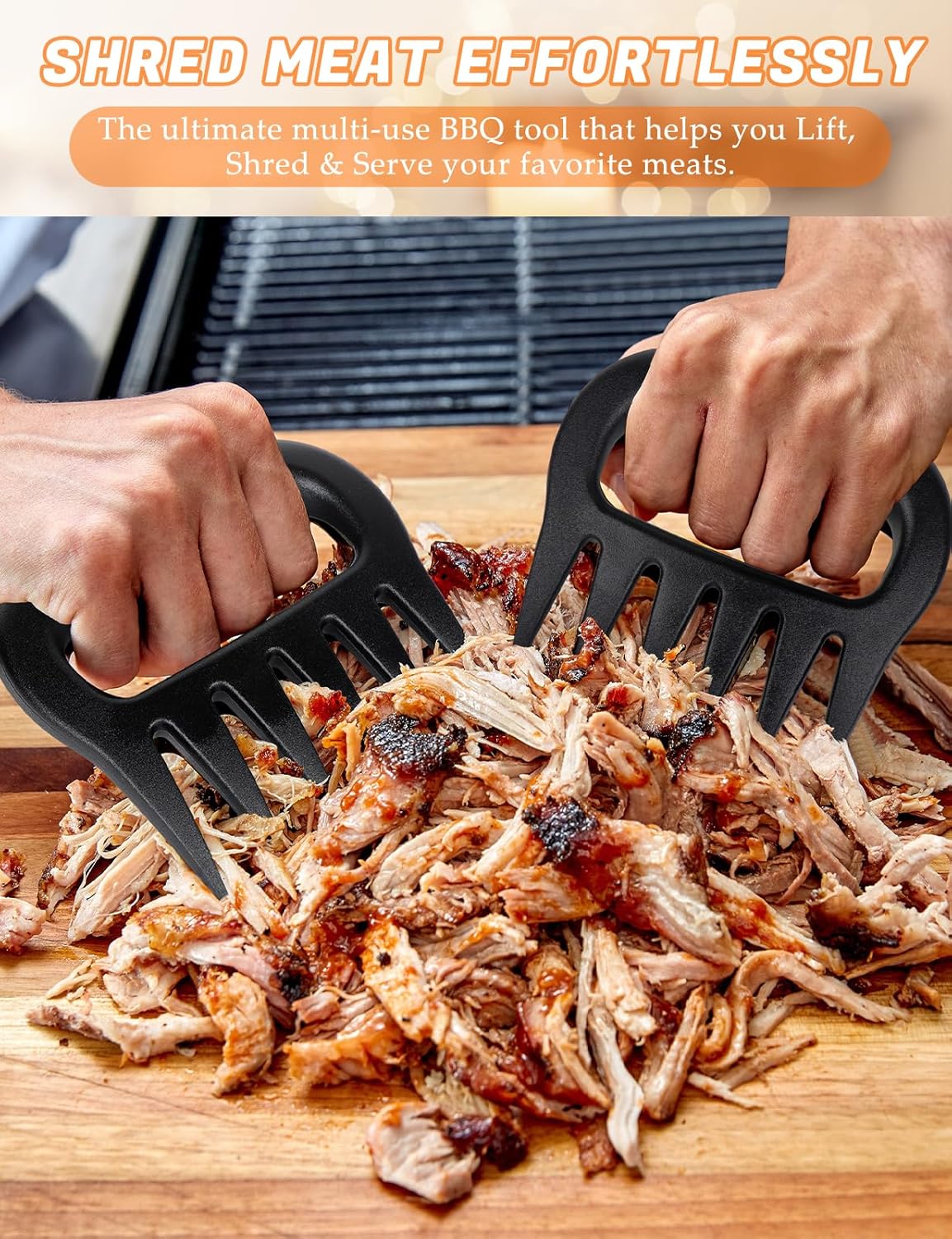Meat Shredder Claws, Pulled Pork Claws Tool, BBQ Grilling Gifts for Men, Stocking Stuffers Christmas Gifts for Men Women Dad Father Husband - Lumora Garden
