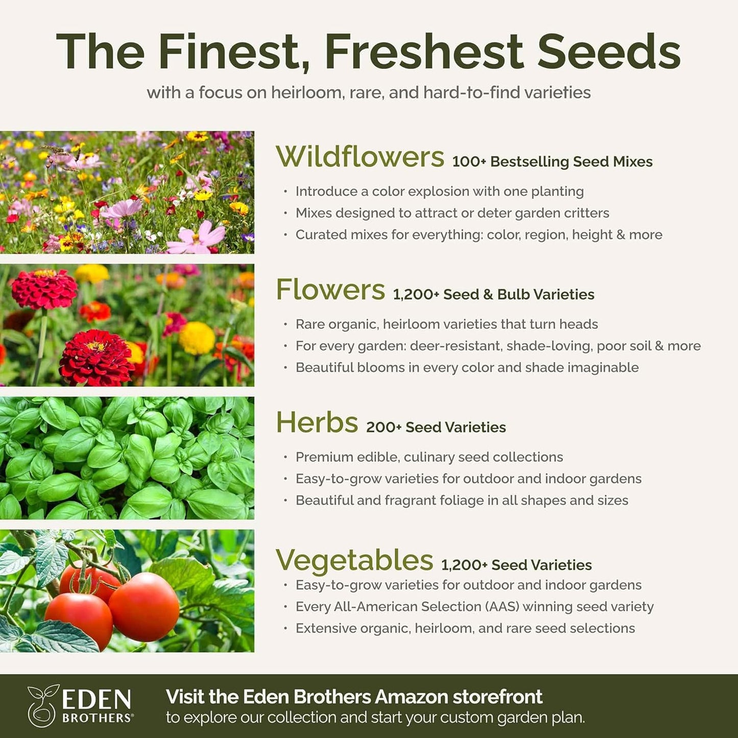 Eden Brothers Tickled Pink Flower Mixed Seeds for Planting, 1 lb, 480,000+ Seeds with Cosmos, Cornflower, Zinnia | Attracts Pollinators, Plant in Spring or Fall, Zones 3, 4, 5, 6, 7, 8, 9, 10