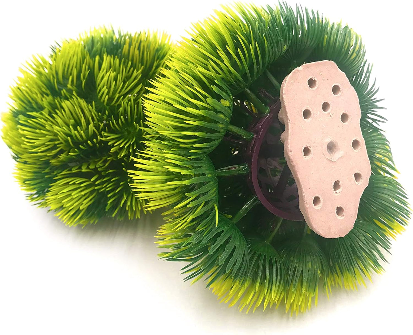 BEGONDIS 2Pcs Aquarium Decorations Fish Tank Artificial Green Water Plants Made of Soft Plastic