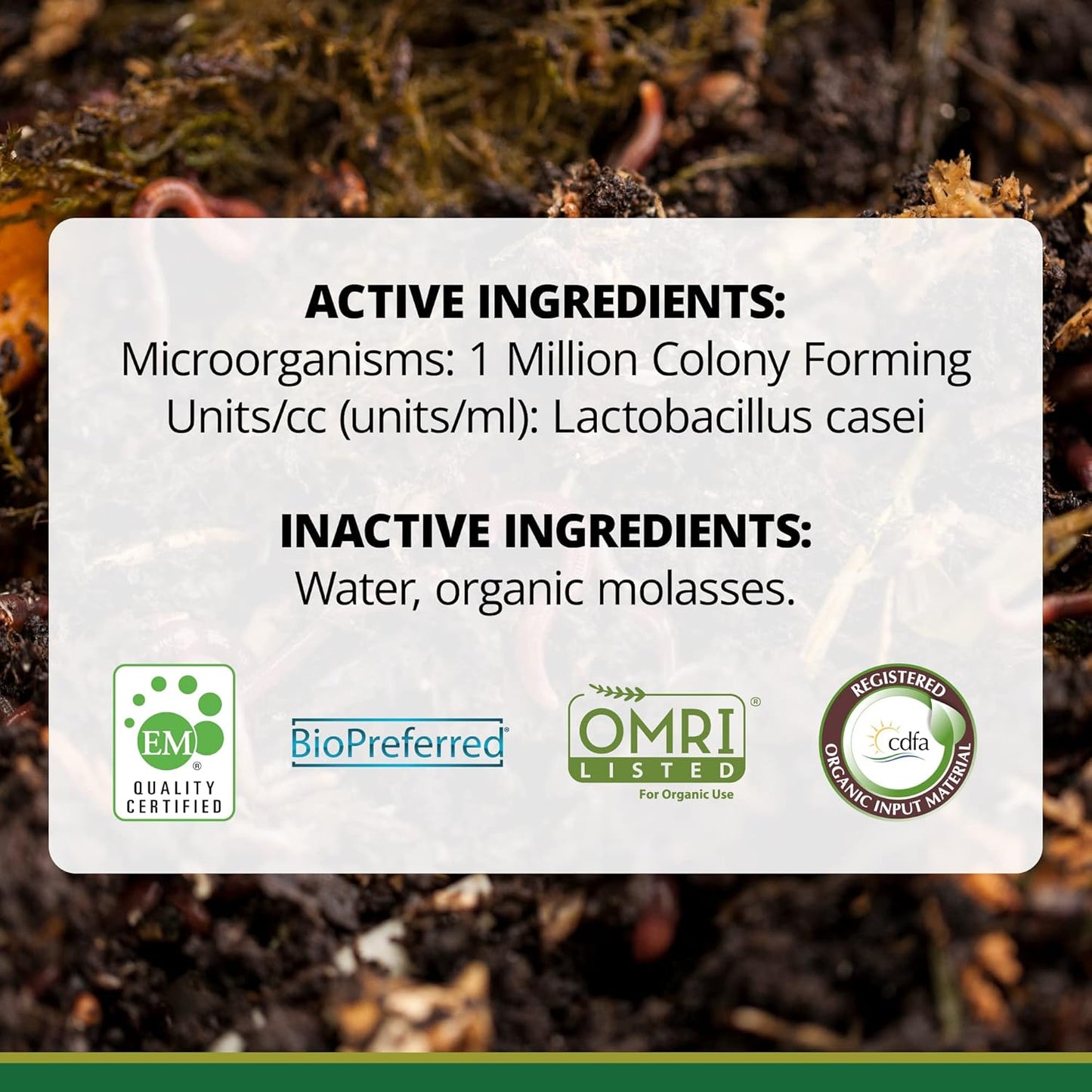 TeraGanix Compost Accelerator (1 Bottle = 11 Gallons), Reduce Odors, Liquid Compost Starter Concentrate, Reduce Composting Time, USDA Organic, 1 Pint (16 fl oz)