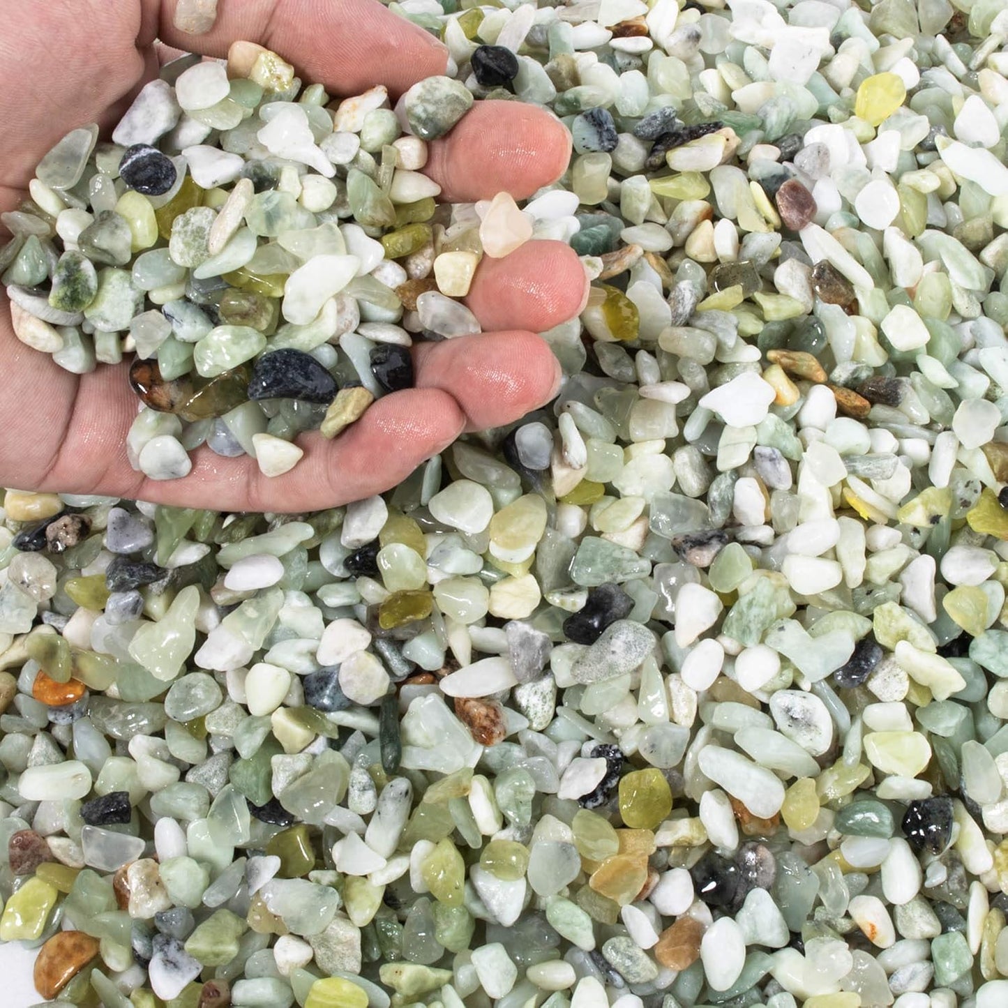 18lb Natural Gravel for Aquarium Succulents Bonsai Terrarium Fish Tank,1/5" Decorative Stone for Plants Indoor