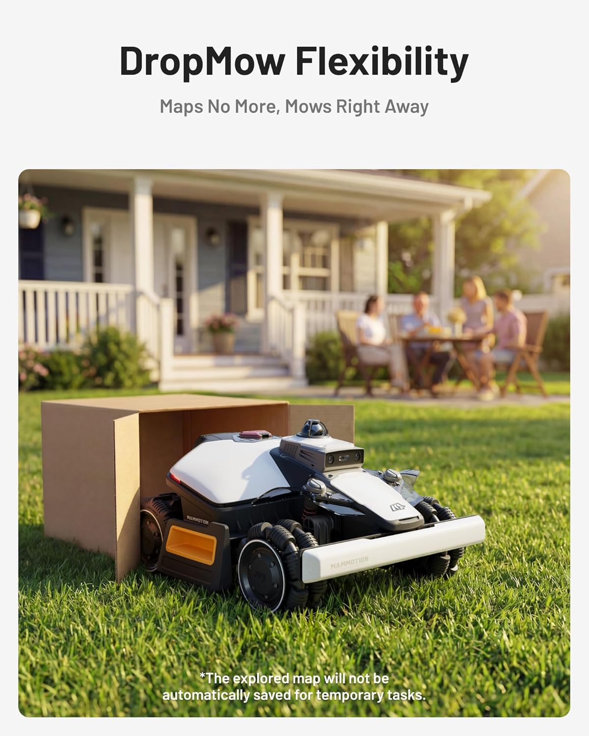 (2026 Upgrade) Mammotion LUBA mini 2 AWD 1500H Robot Lawn Mower with Garage, for 0.37 Acres, 360° LiDAR+Dual-Camera AI Vision, 80% Slope, DropMow, 20 Multi-Zone Management, Cutting Height 2.2"-4.0"