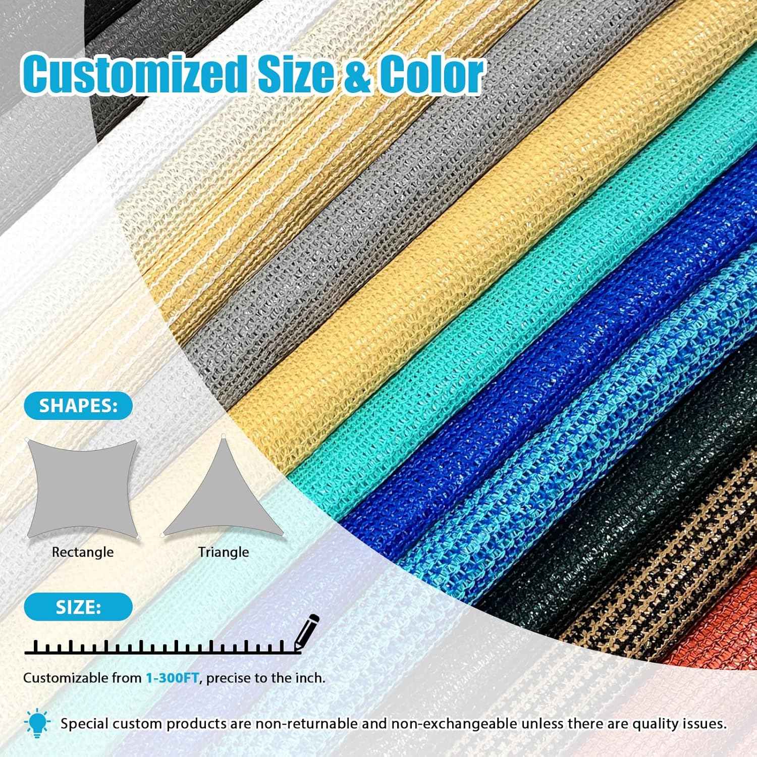 Amagenix Sun Shade Sail 12'X12' Curved Edge Outdoor Shade Canopy Rust Red Breathable 95% UV Block Shade Cloth for Patio Garden Backyard (We Make Custom Size)