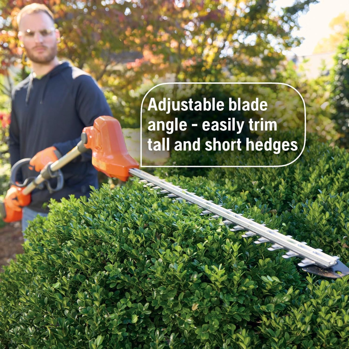 Husqvarna DH110 Hedge Trimmer Attachment, FLXi Compatible Cordless Hedge Trimmer Attachment, Hook and Harness Included for Easy Storage and Additional Support