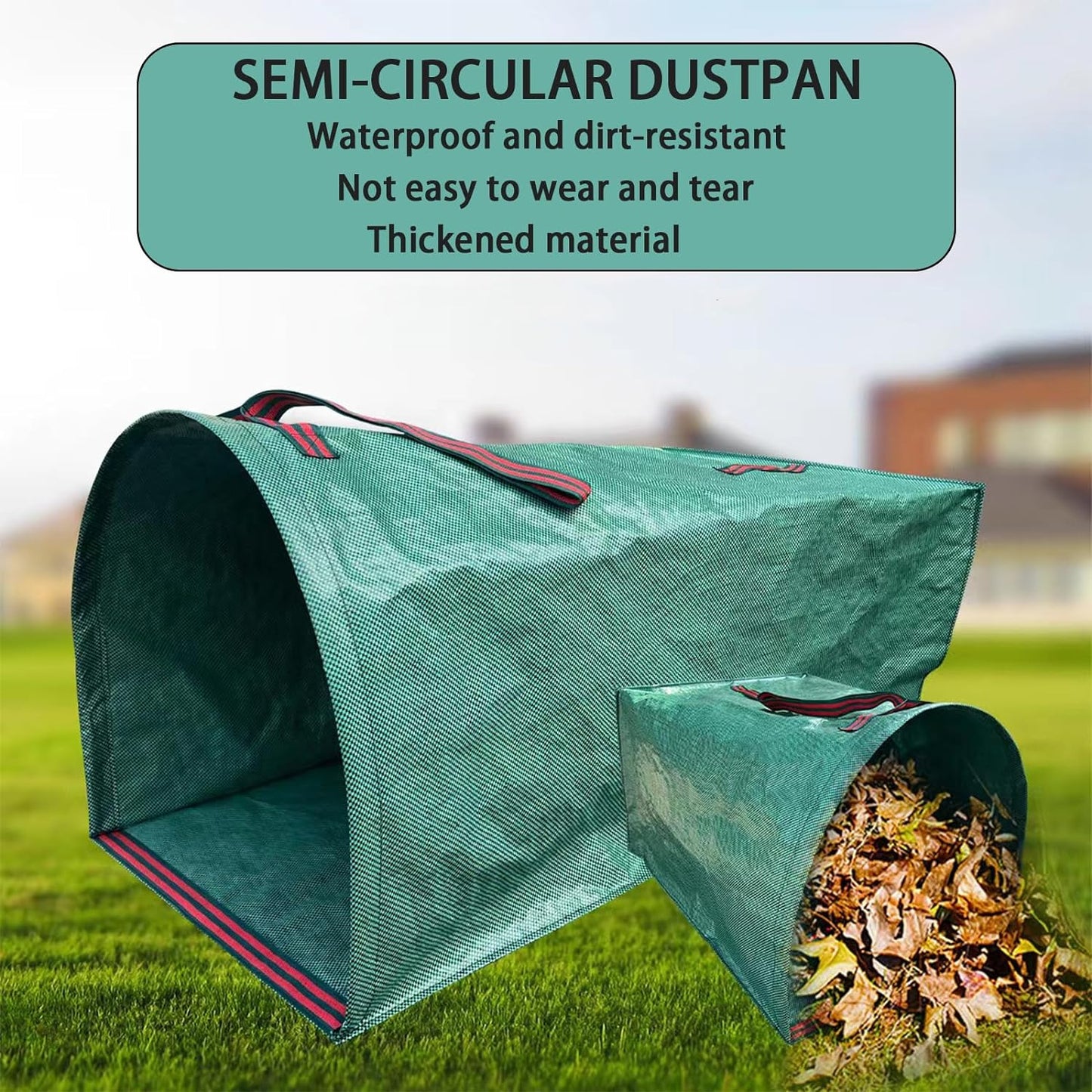 Leaf Dustpan, Leaf Collector, Large Yard Dustpan-Type Lawn and Leaf Bags Reusable, Leaves Collector, Garden Bags for Leaves, Debris, Grass, Clippings, Lawn Trash 71Gallon