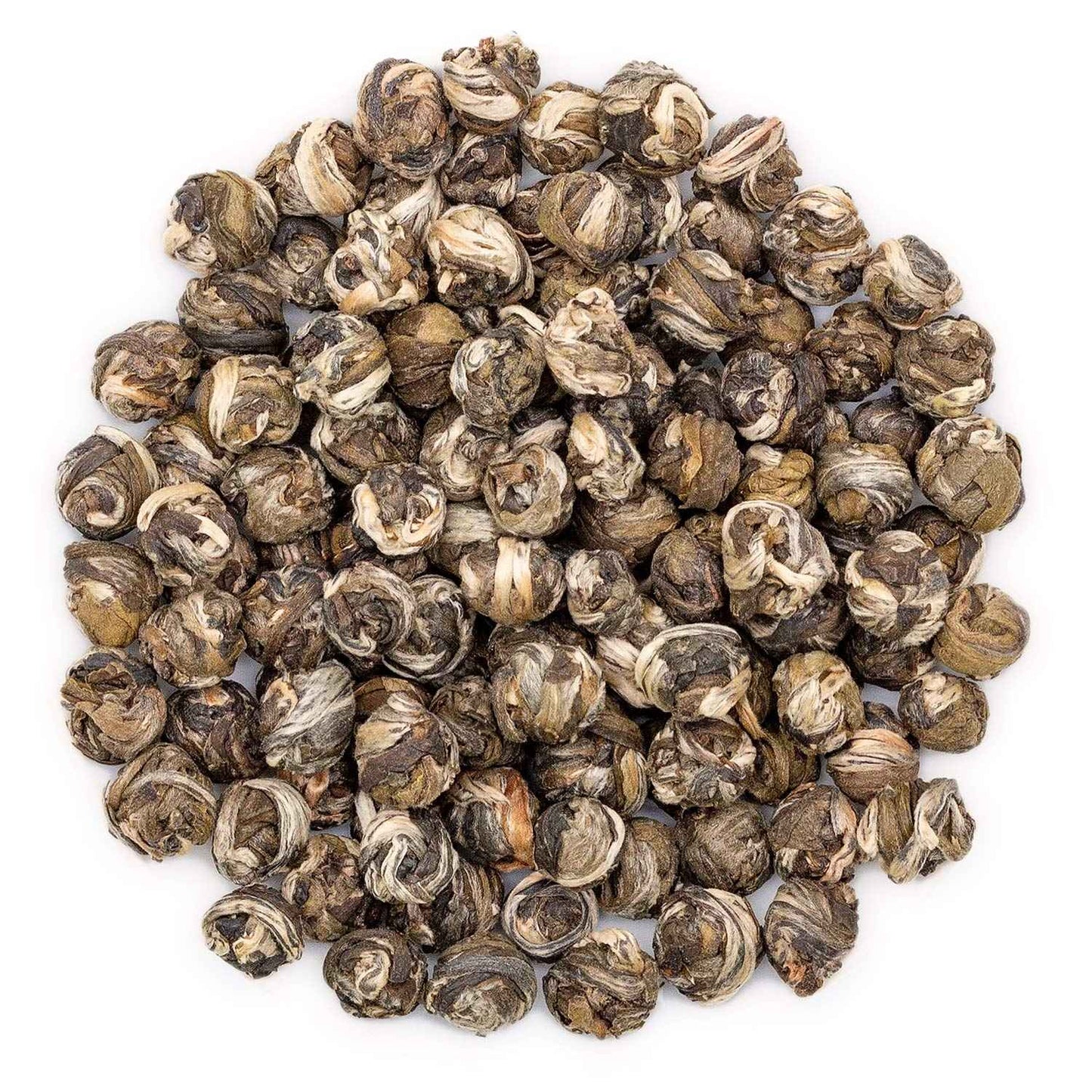 Oriarm Dragon Pearls Jasmine Green Tea Loose Leaf - 500g Jasmine Pearl Tea - 2nd Grade - Resealable Bag