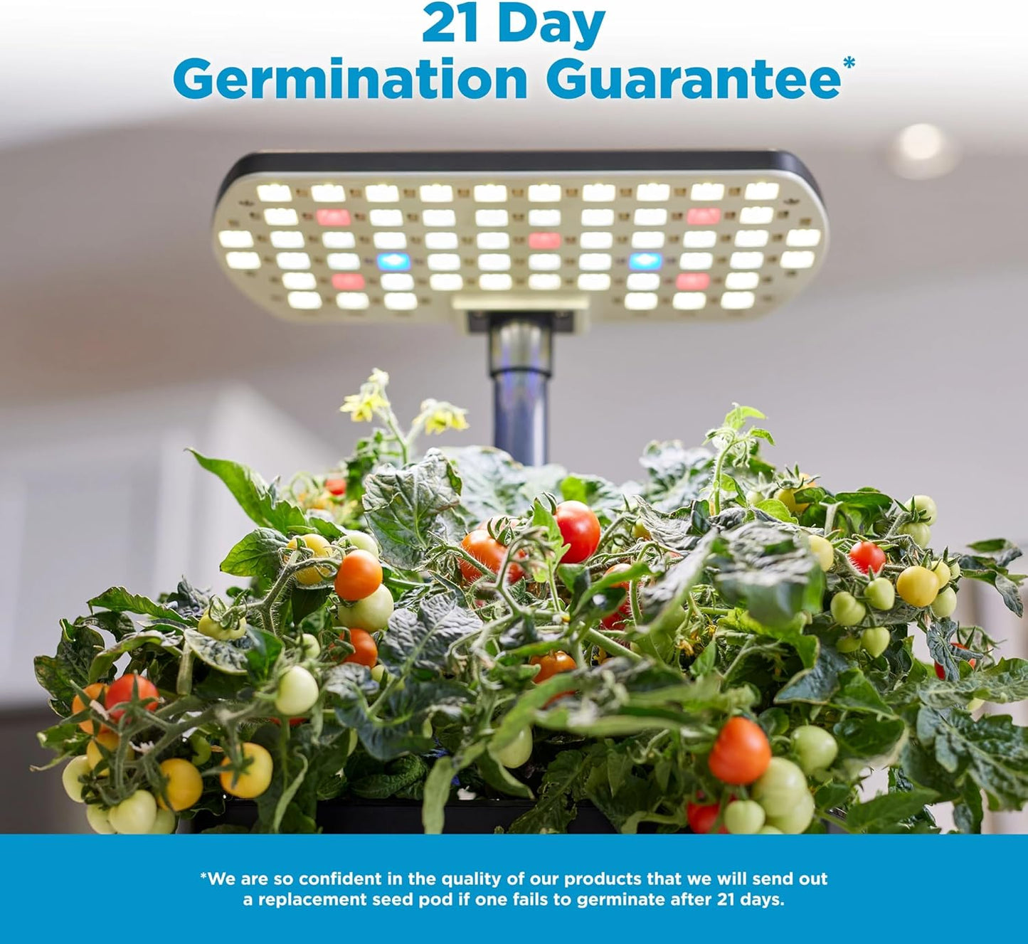 AeroGarden Harvest 2.0, Indoor Garden Hydroponic System with LED Grow Light, Holds up to 6 AeroGarden Pods, Cream