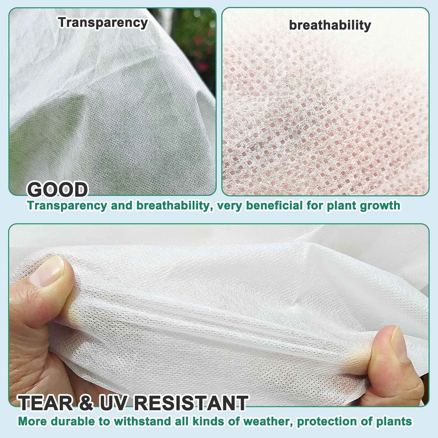 10ft x 30ft Plant Covers Freeze Protection 0.9oz/yd² Garden Fabric Floating Row Cover for Winter Plant Blanket Frost Cloth Plant for Outdoor Plants Vegetables, Insect Protection…