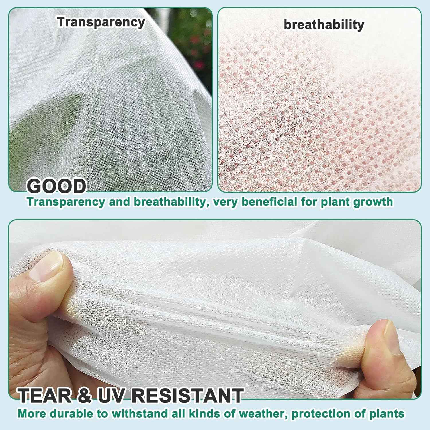 10ft x 30ft Plant Covers Freeze Protection 0.9oz/yd² Garden Fabric Floating Row Cover for Winter Plant Blanket Frost Cloth Plant for Outdoor Plants Vegetables, Insect Protection…