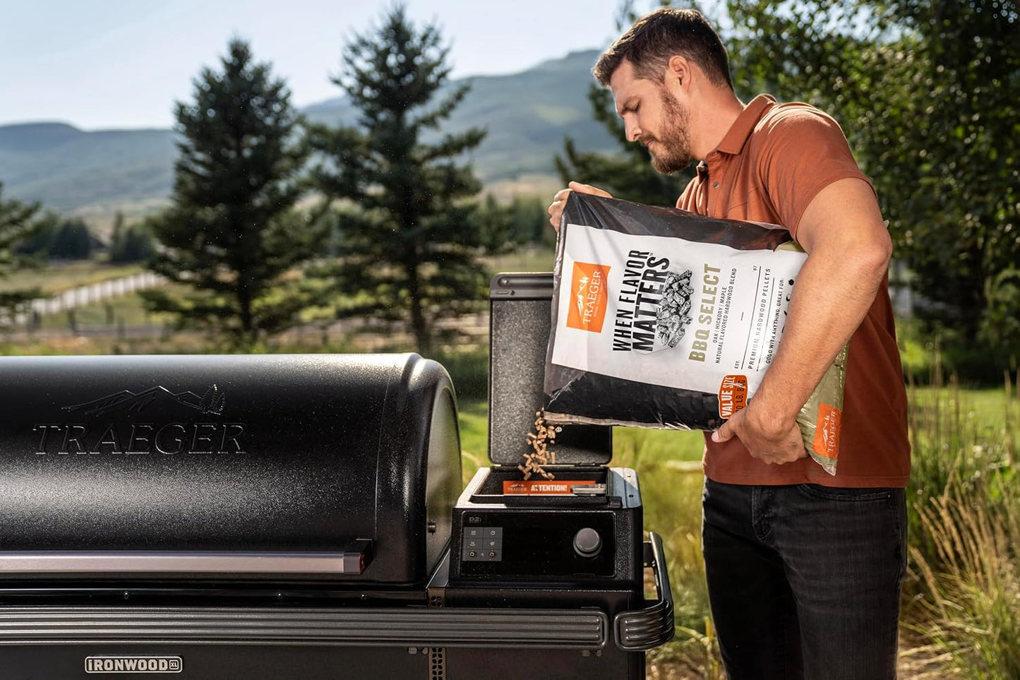 Traeger Grills BBQ Select 100% All-Natural Wood Pellets for Smokers and Pellet Grills, BBQ, Bake, Roast, and Grill, 30 lb. Bag