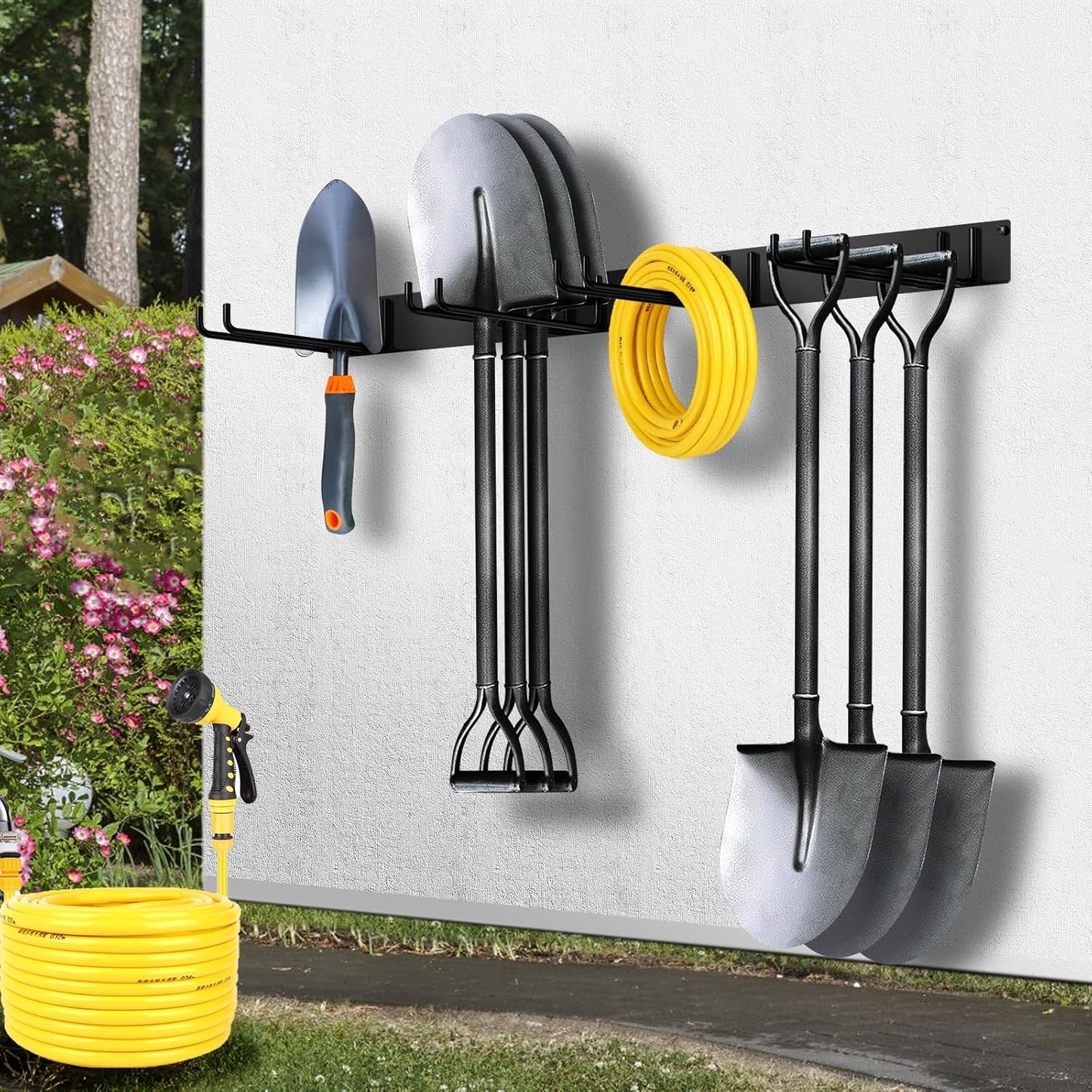 TTzycc 2-Pack Folding Chair Storage Rack for Chair Organization and Garage Wall Mount Storage, Garden Tool Rack Organizer (2 Pack)